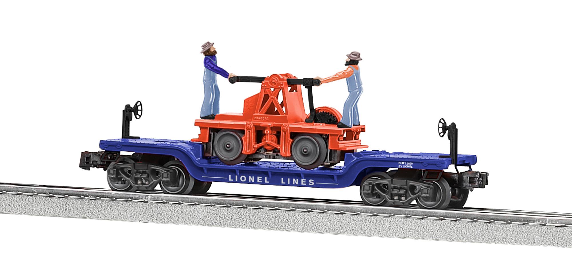 Lionel O Scale Lines Flatcar w/ Handcar