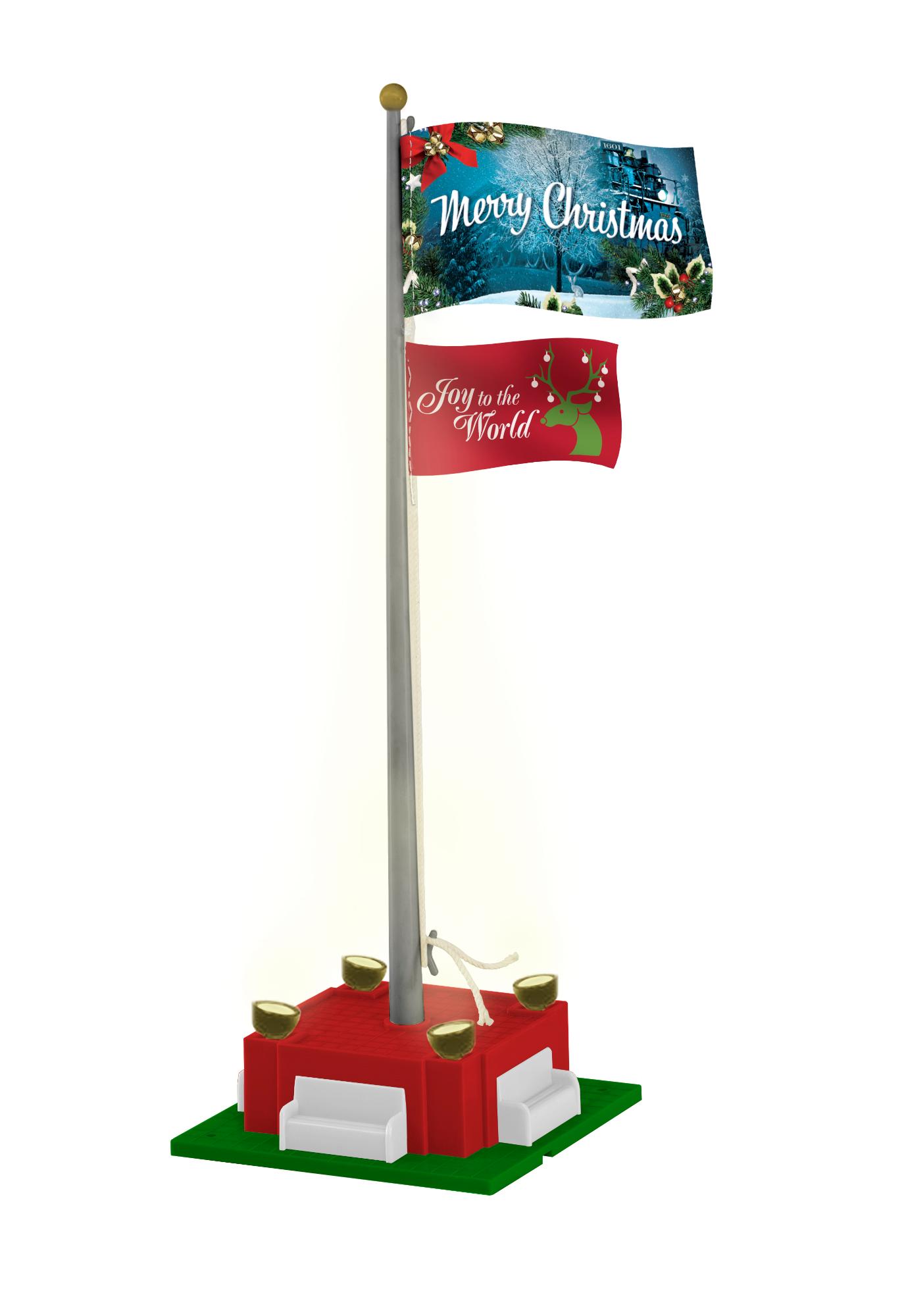 Lionel O Scale Christmas Joy Flagpole