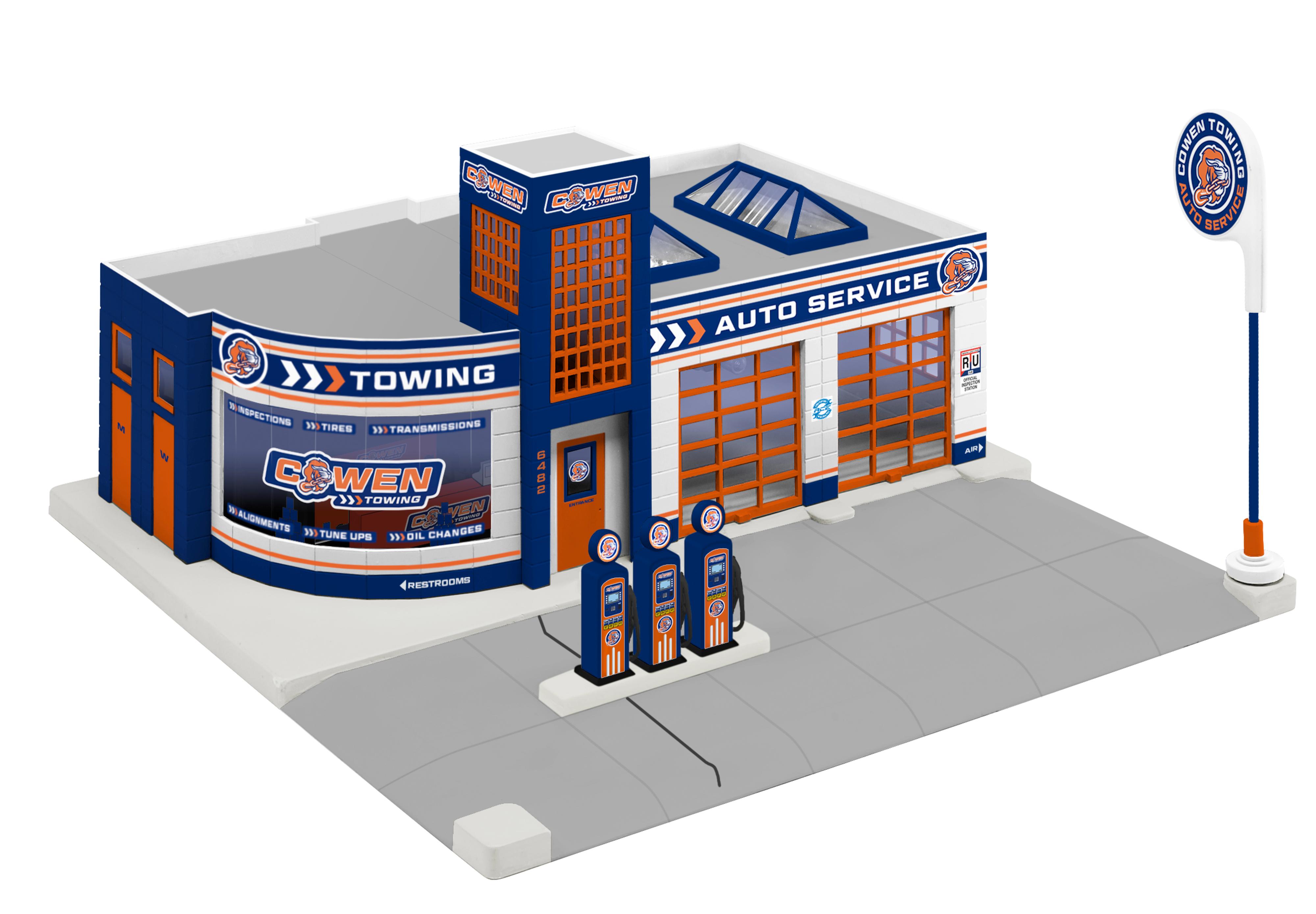 Lionel O Scale Cowens Towing Garage