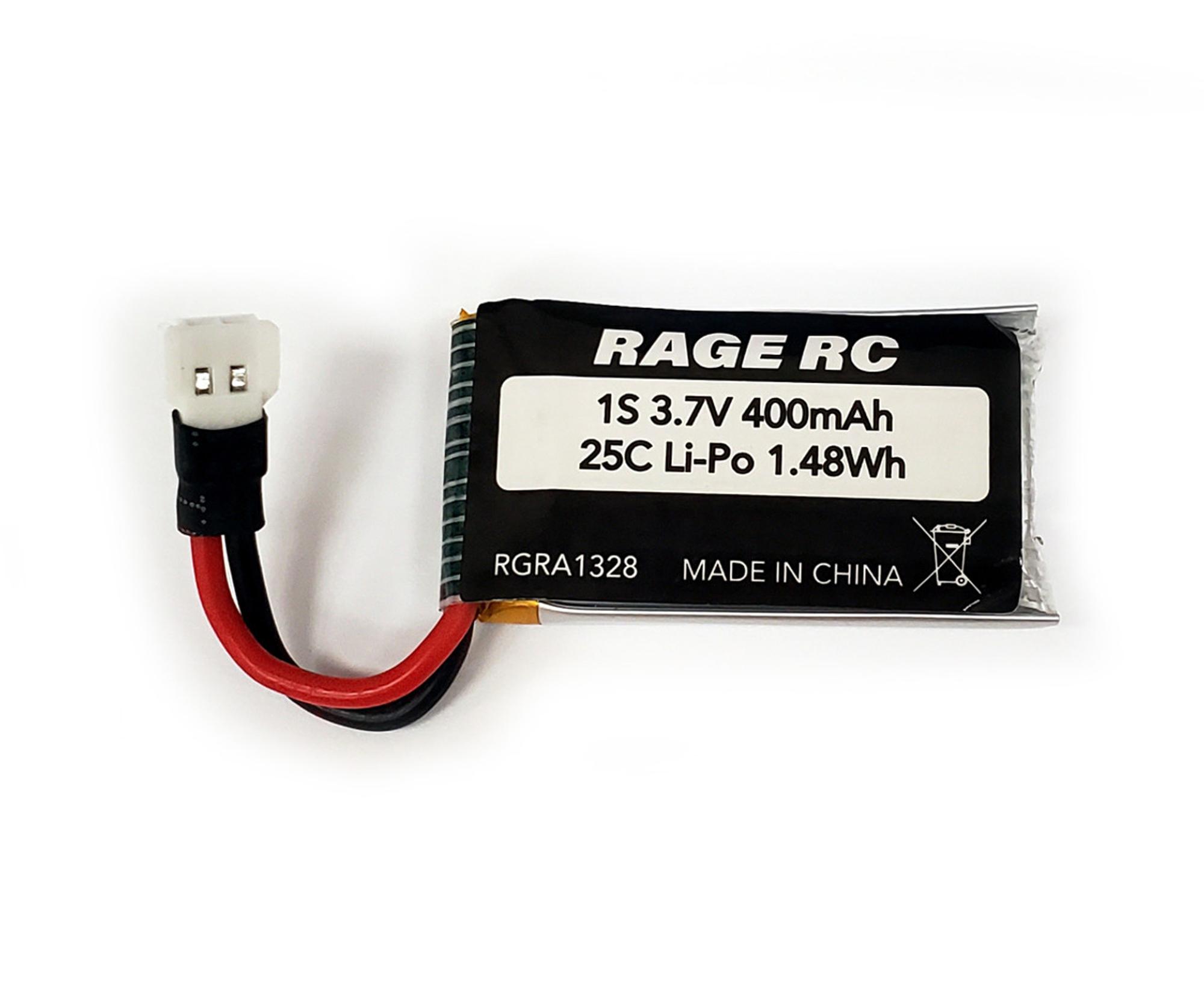 Rage RC 3.7v 400mAh LiPo Battery for Rage Micro Airplanes