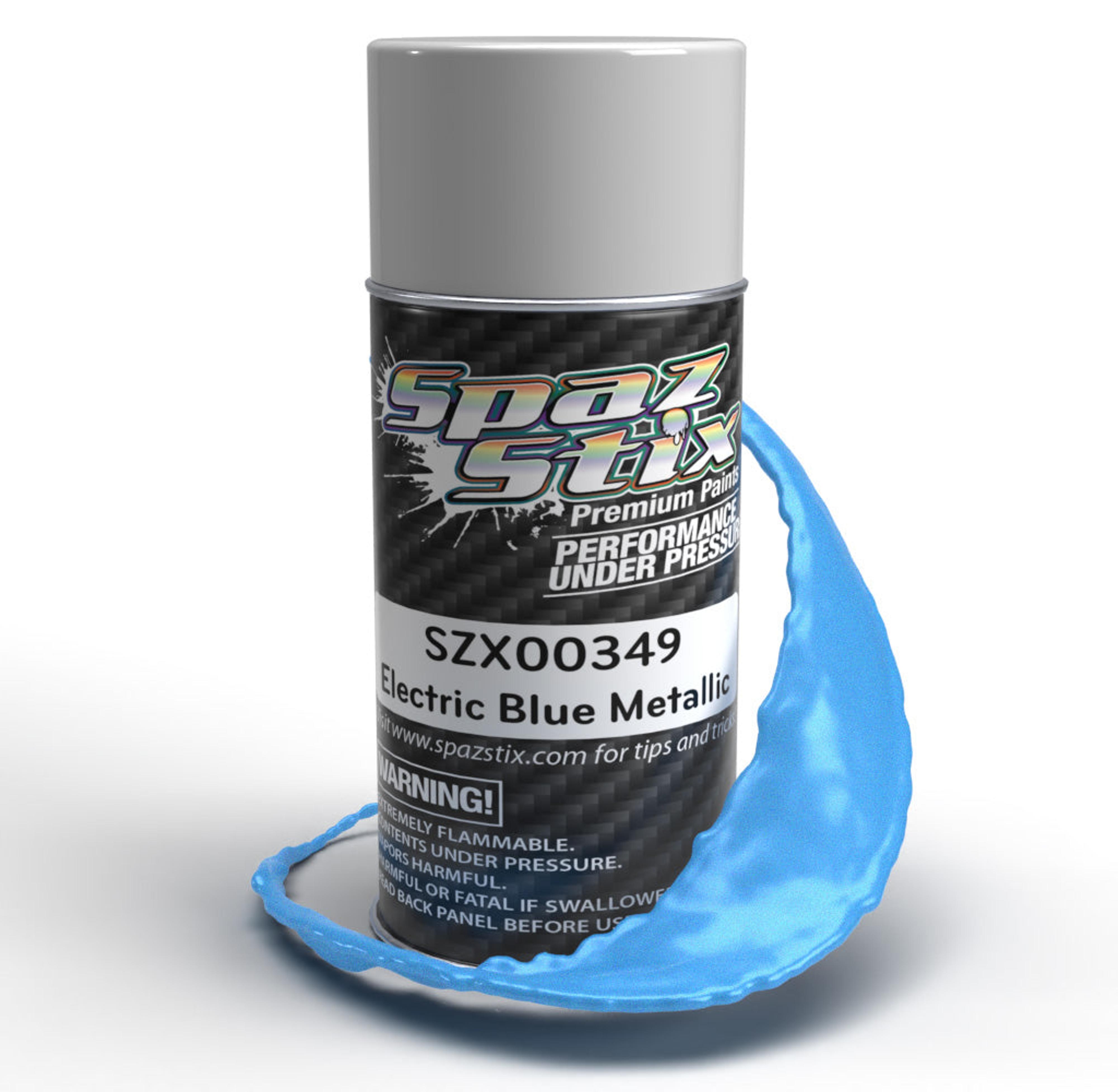 Spaz Stix Metallic Aerosol Paint - Electric Blue (3.5oz)