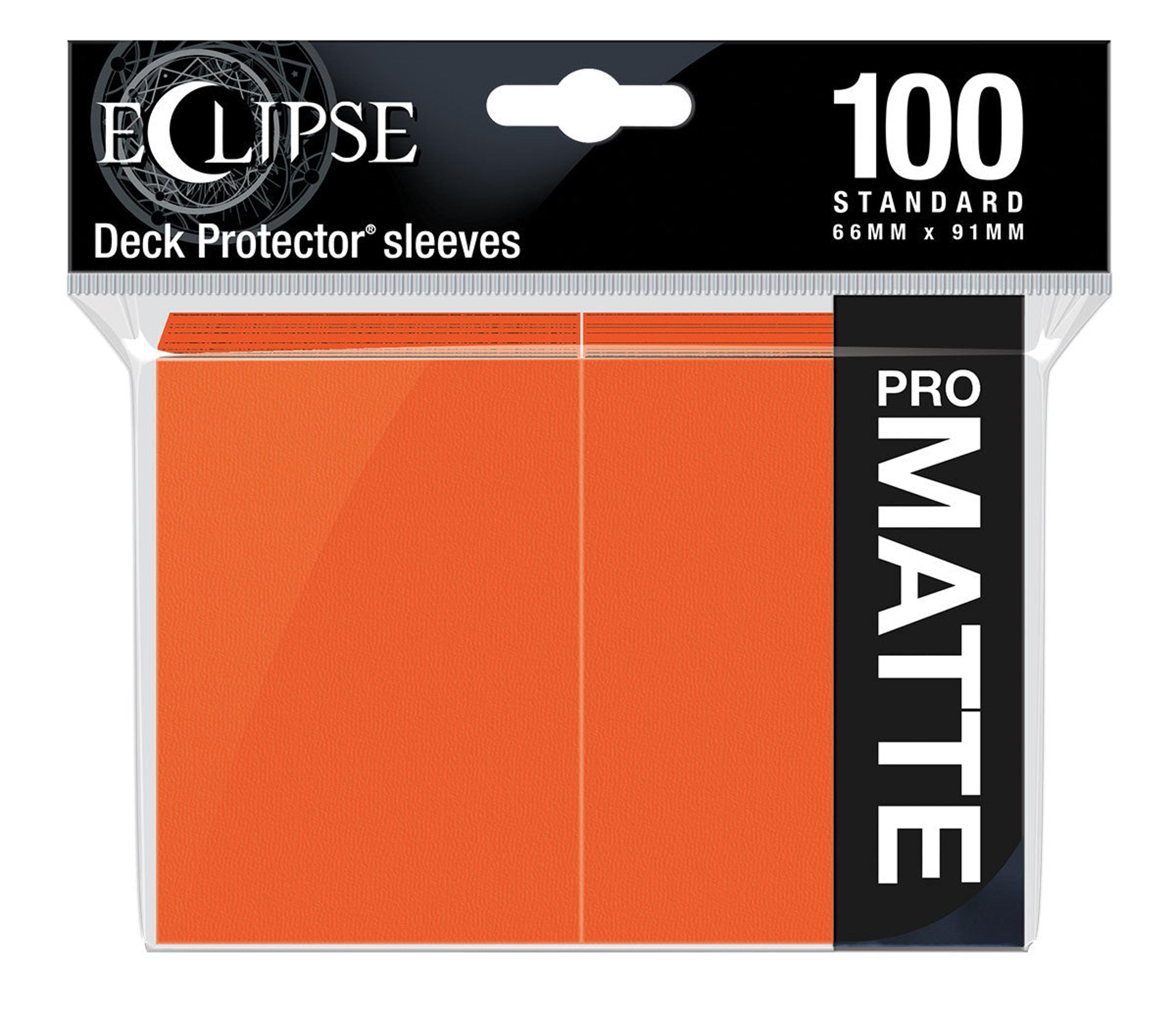 Ultra Pro Eclipse Matte Standard Sleeves: Pumpkin Orange (100 ct)
