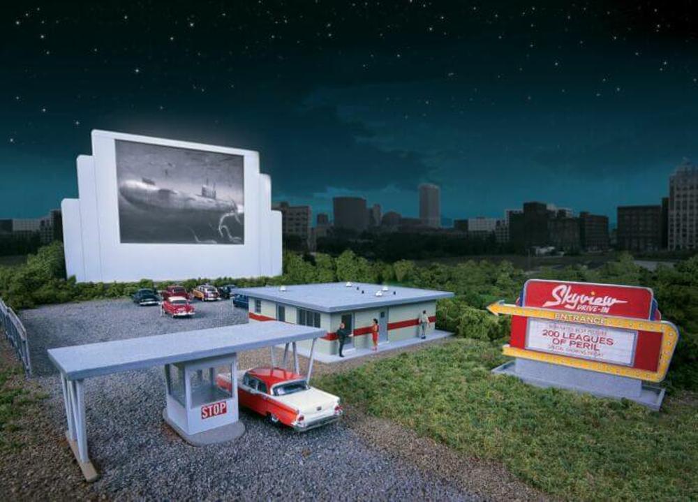 Walthers HO Skyview Drive-In Theater Model Kit