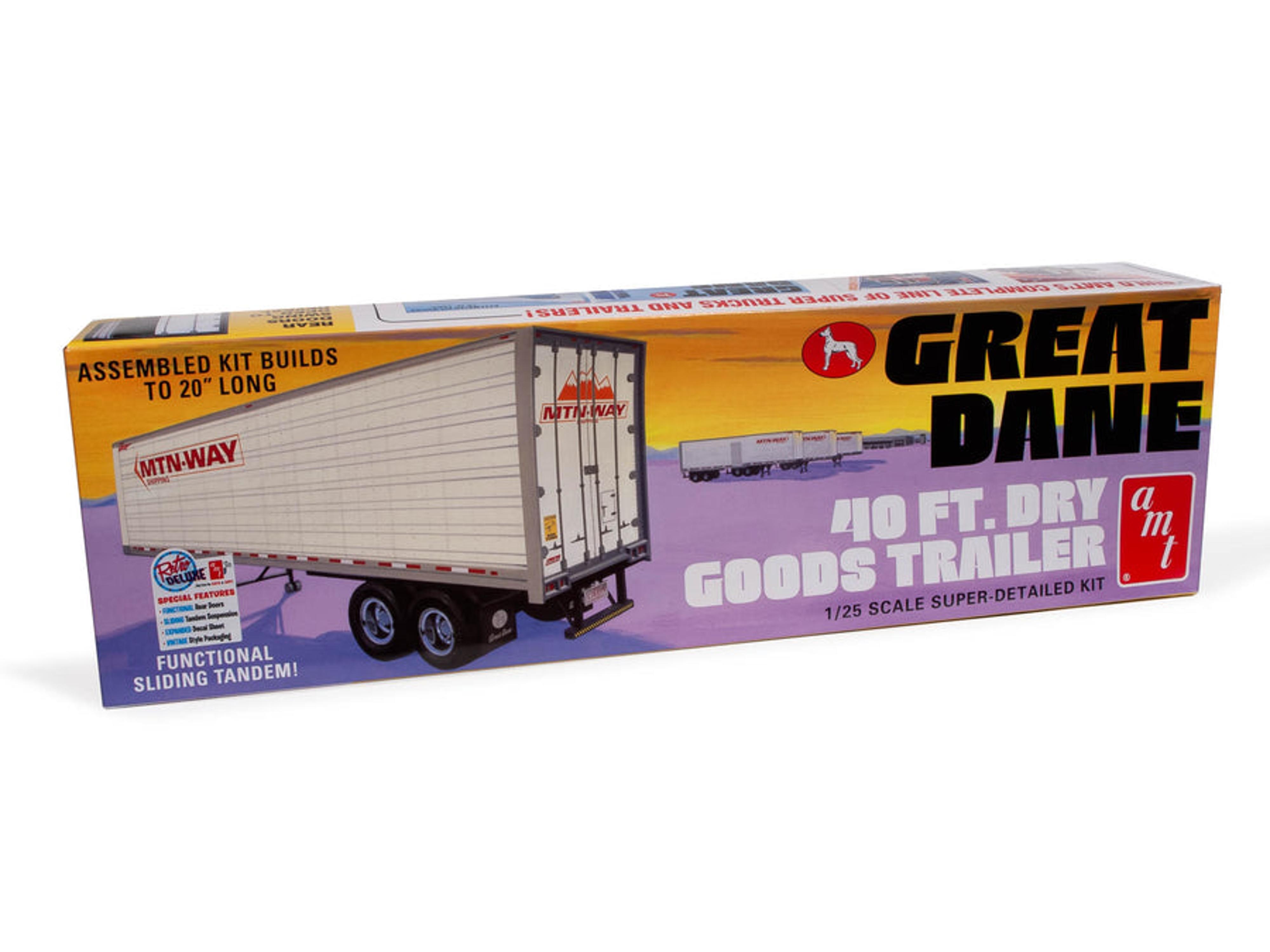 AMT 1/25 Great Dane Dry Goods Semi Trailer Model Kit