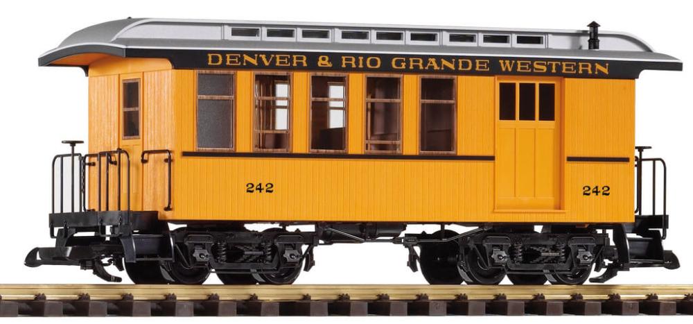 PIKO G Scale Denver & Rio Grande Western Wood Combine Car