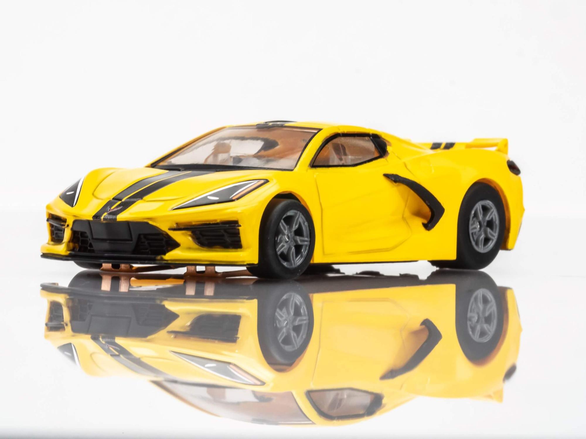 AFX HO Corvette C8 Accelerate Slot Car (Yellow)