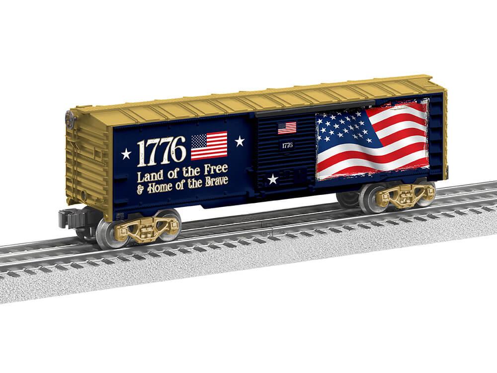 Lionel O-Scale American Flag LED Boxcar