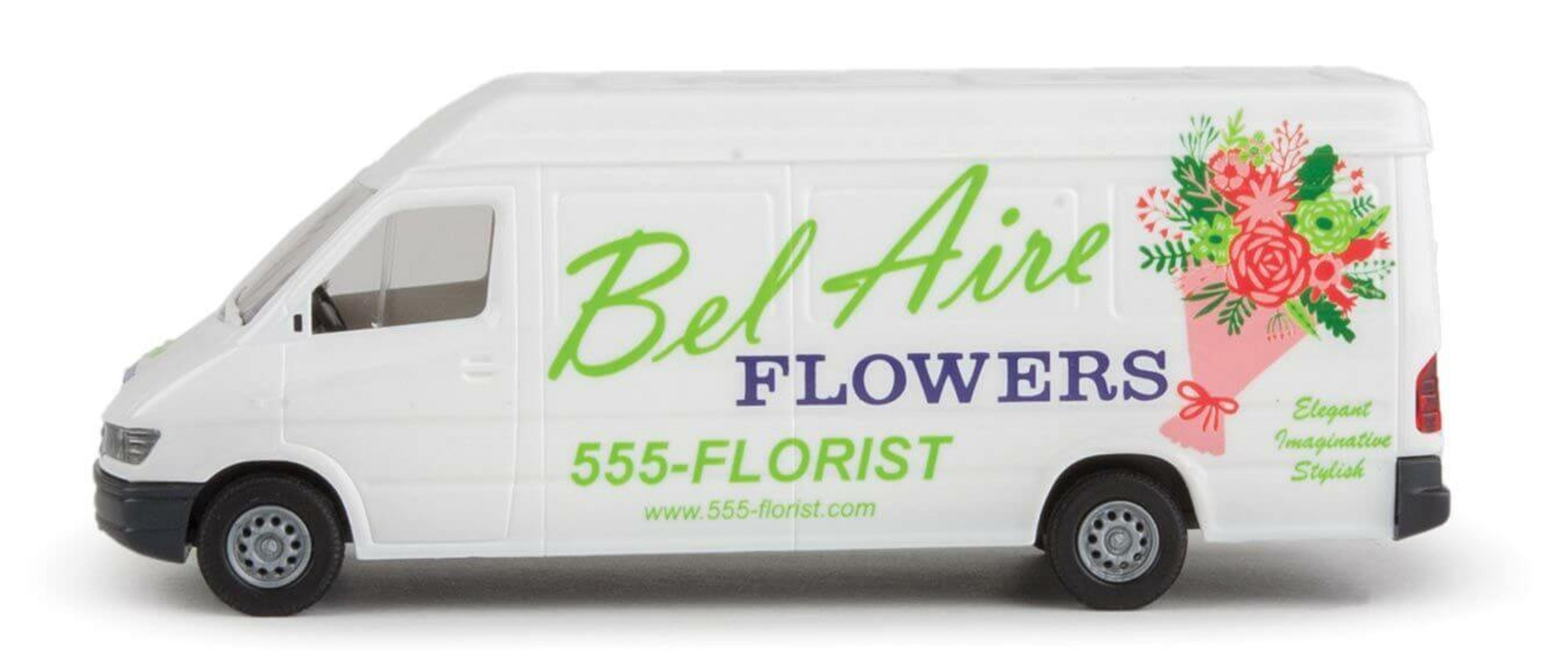 Walthers HO Delivery Van - Bel Aire Flowers