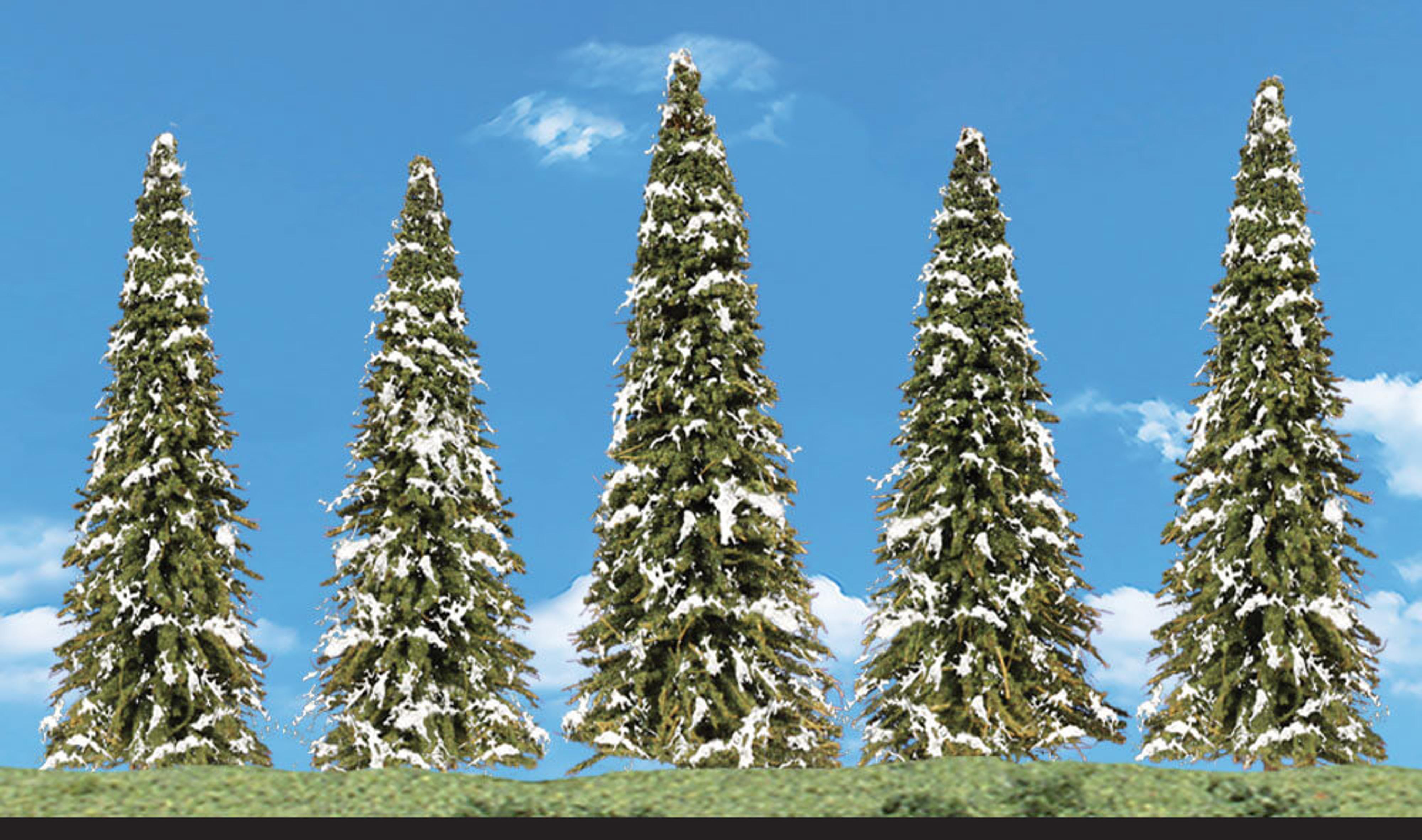 Woodlands Scenics Snow Dusted Trees (2-3.5in, 5 pc)