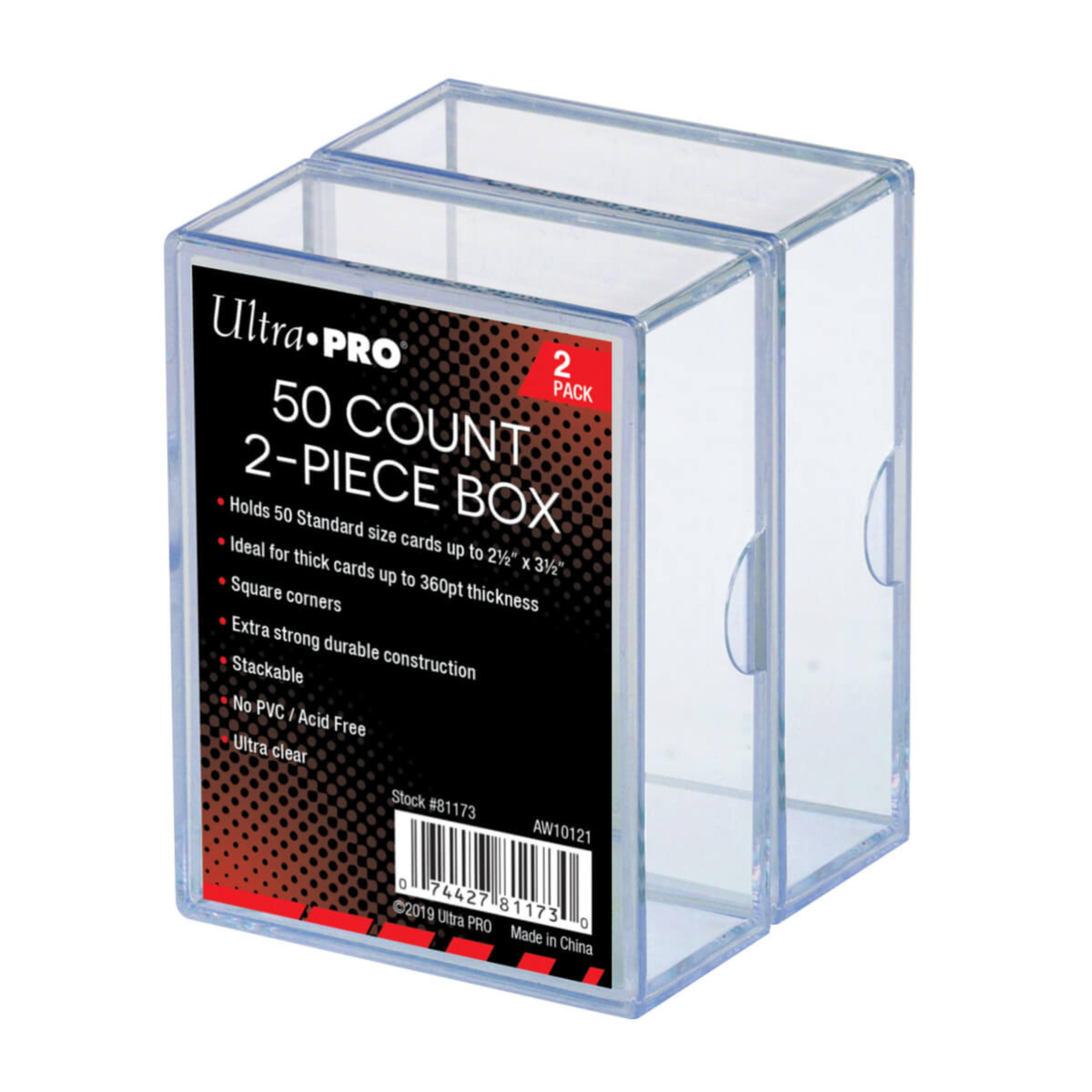 Ultra Pro 2-Piece 50-Count Clear Card Boxes (2 ct)