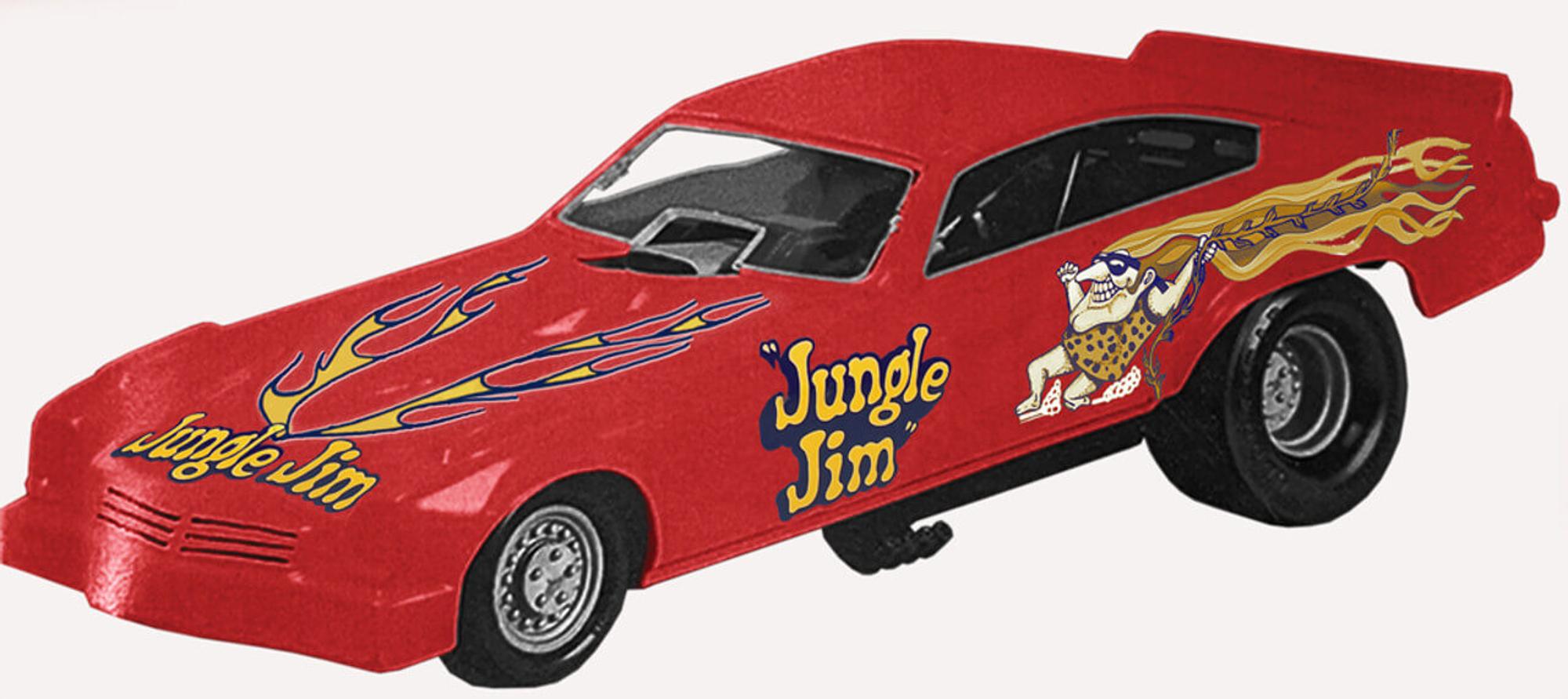 Atlantis 1/32 1974 Jungle Jim Funny Car Snap Model Kit
