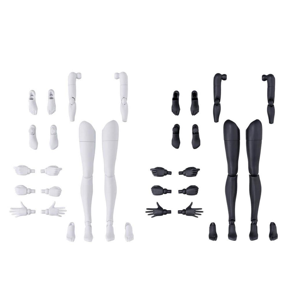 Bandai 30 Minute Sisters Option Body Parts Arm and Leg Parts (White and Black)