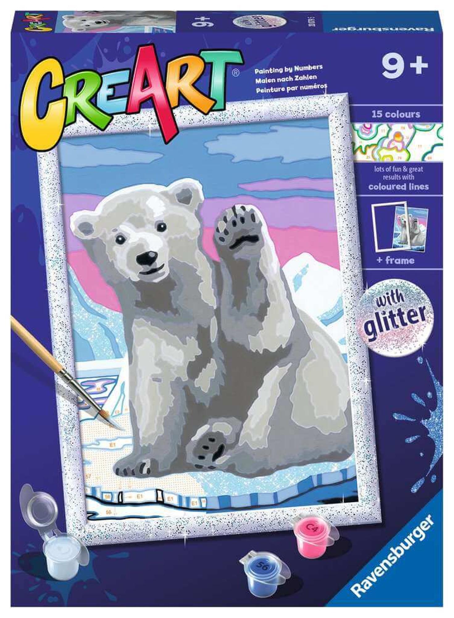Ravensburger CreArt Pawesome Polar Bear Paint-by-Number (7x10)