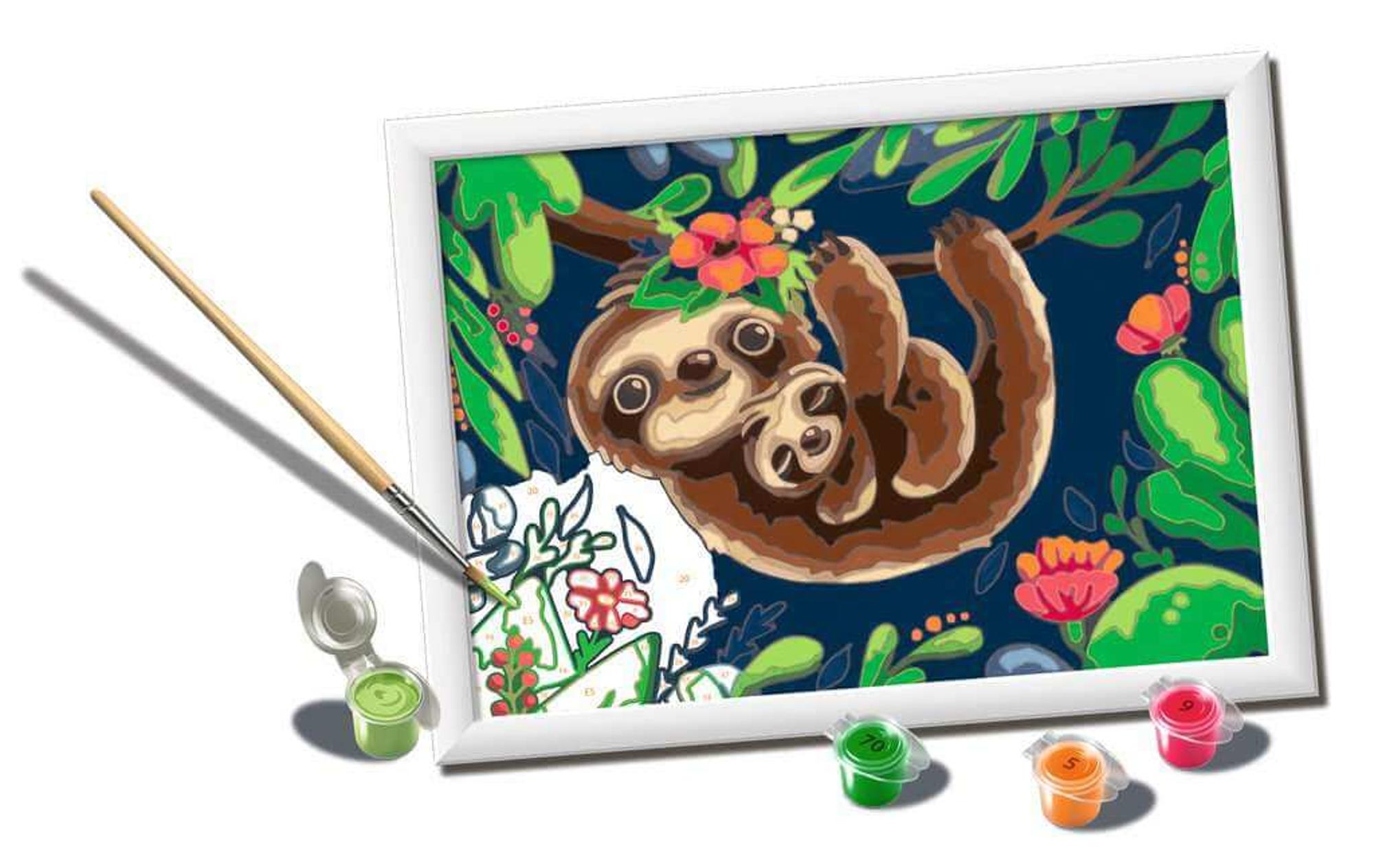 Ravensburger CreArt Sweet Sloths Paint-by-Number (9x7)