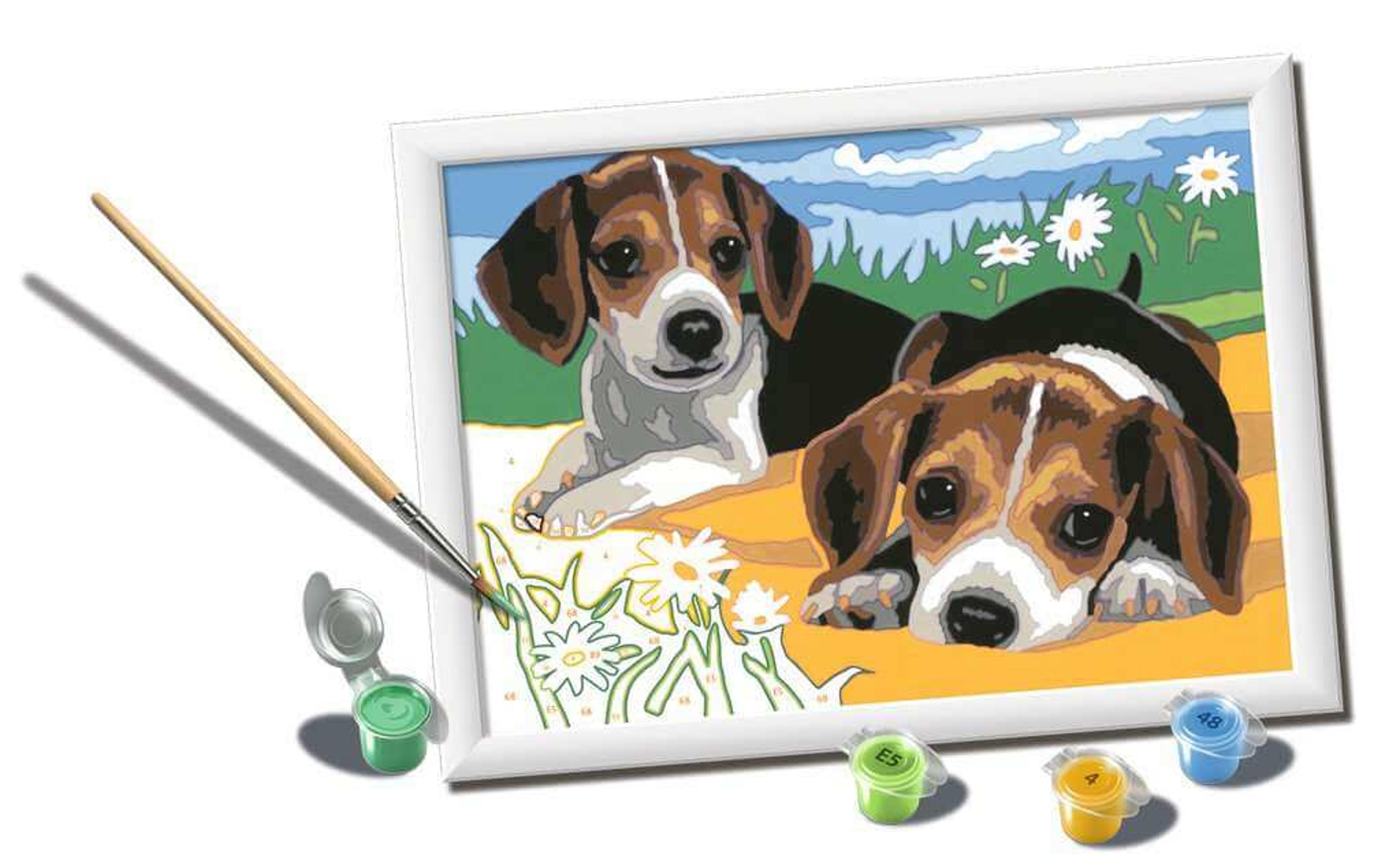 Ravensburger CreArt Jack Russel Puppies Paint-by-Number (7x10)