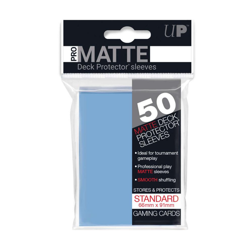 Ultra Pro PRO-Matte Standard Deck Protector Sleeves (Lt Blue)(50 ct)