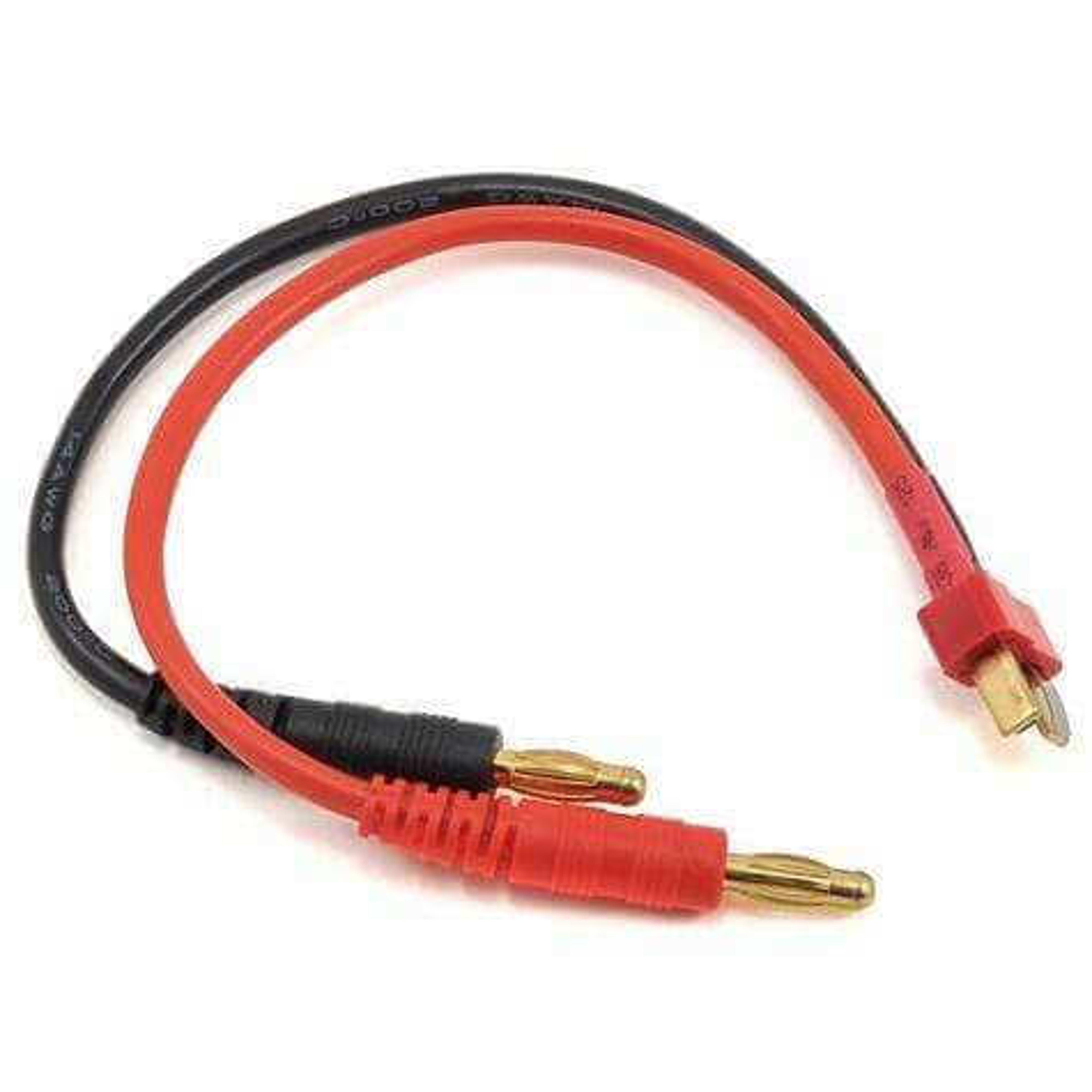 T-Style Charge Lead Male/Banana Plugs 4mm