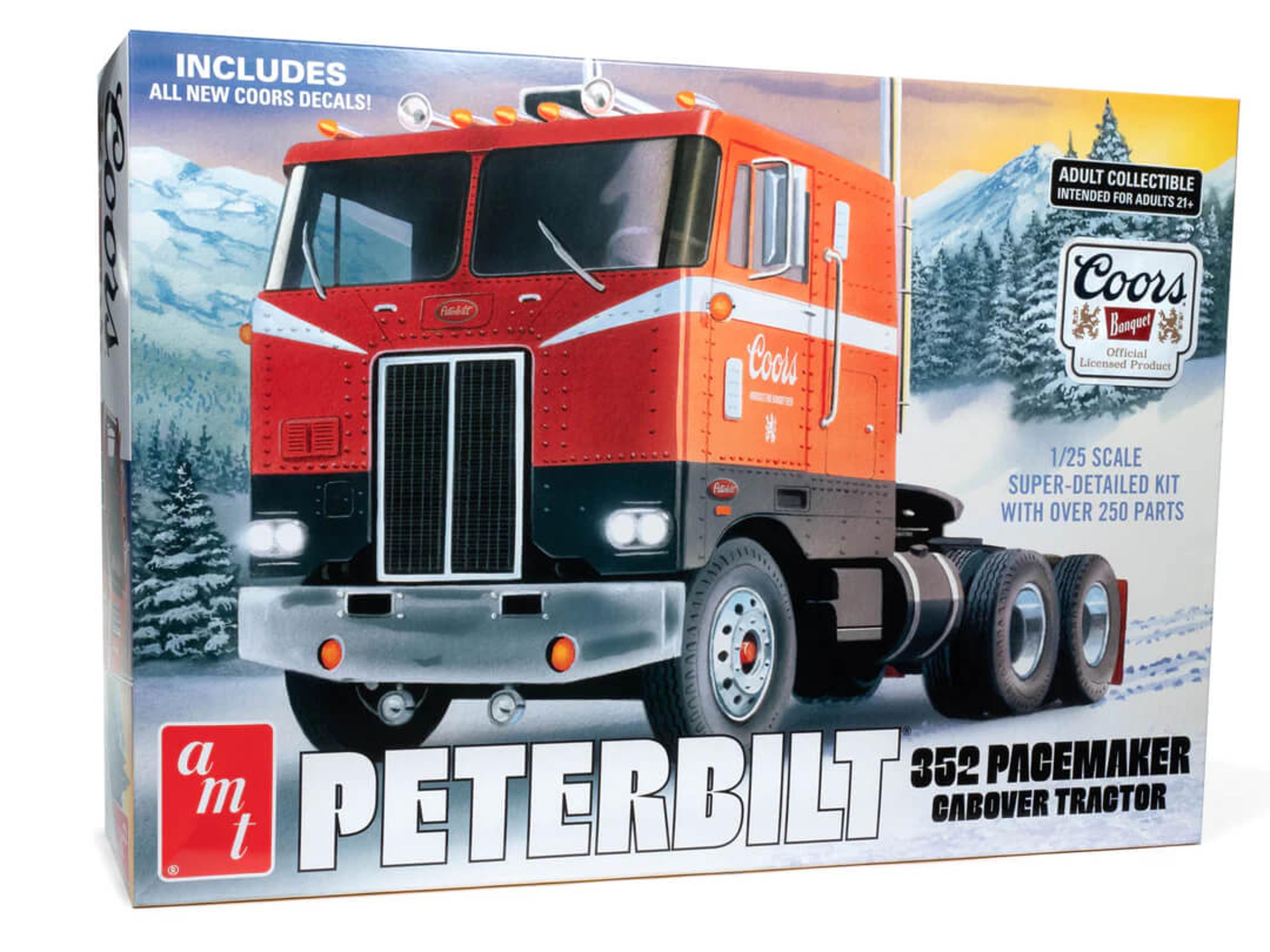 1/25 Peterbilt 352 Pacemaker COE Coors Beer Model Kit