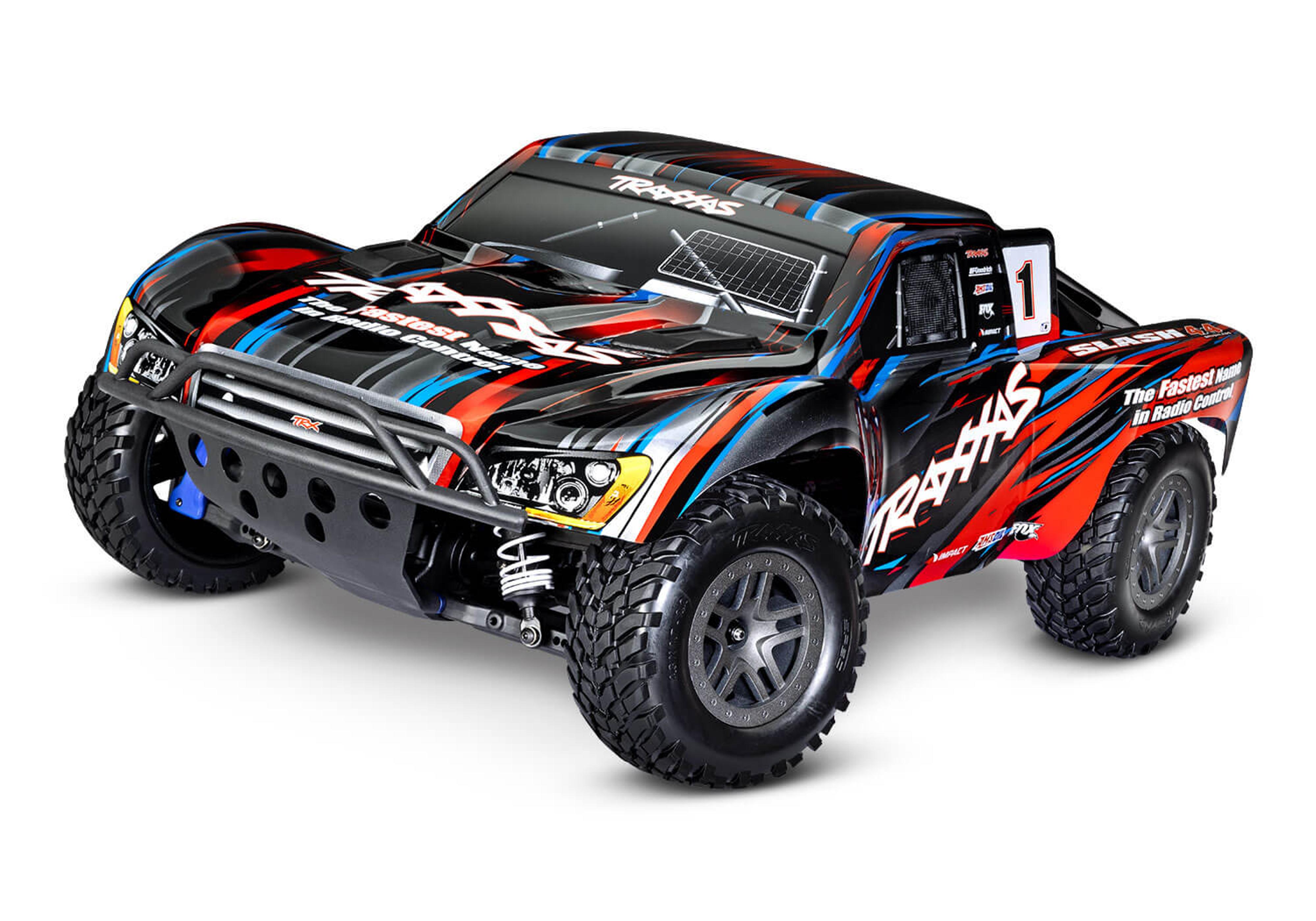 Slash 4x4 BL-2s Shourt Course 4WD Off-Road Truck RTR R/C (Red)