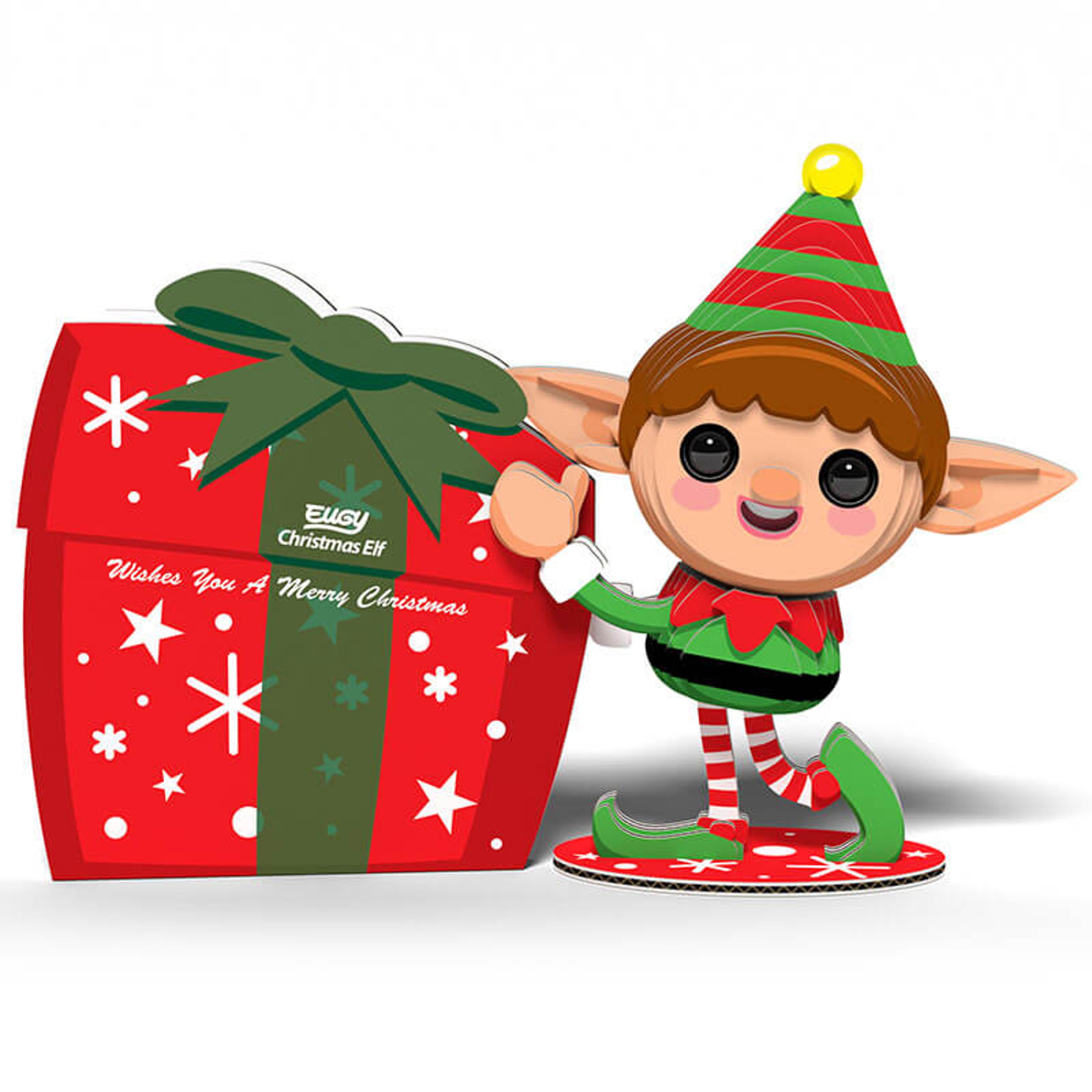 Christmas Elf 3D Cardboard Model Kit