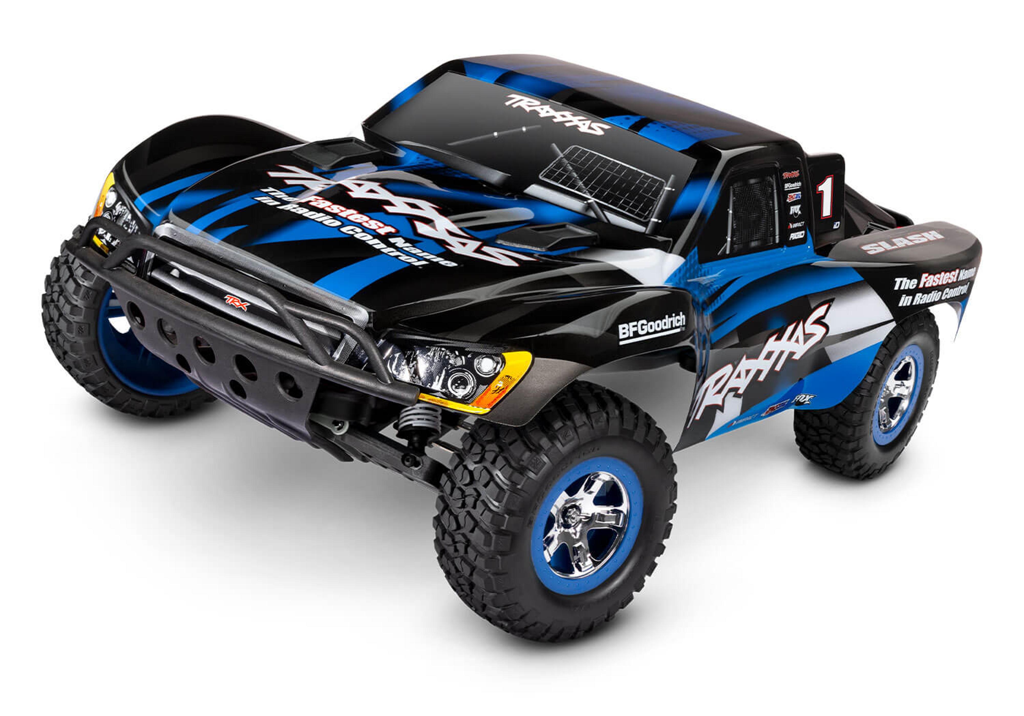 Slash 2WD Short Course Racing Truck w/ TQ 2.4GHz RTR R/C (Blue)