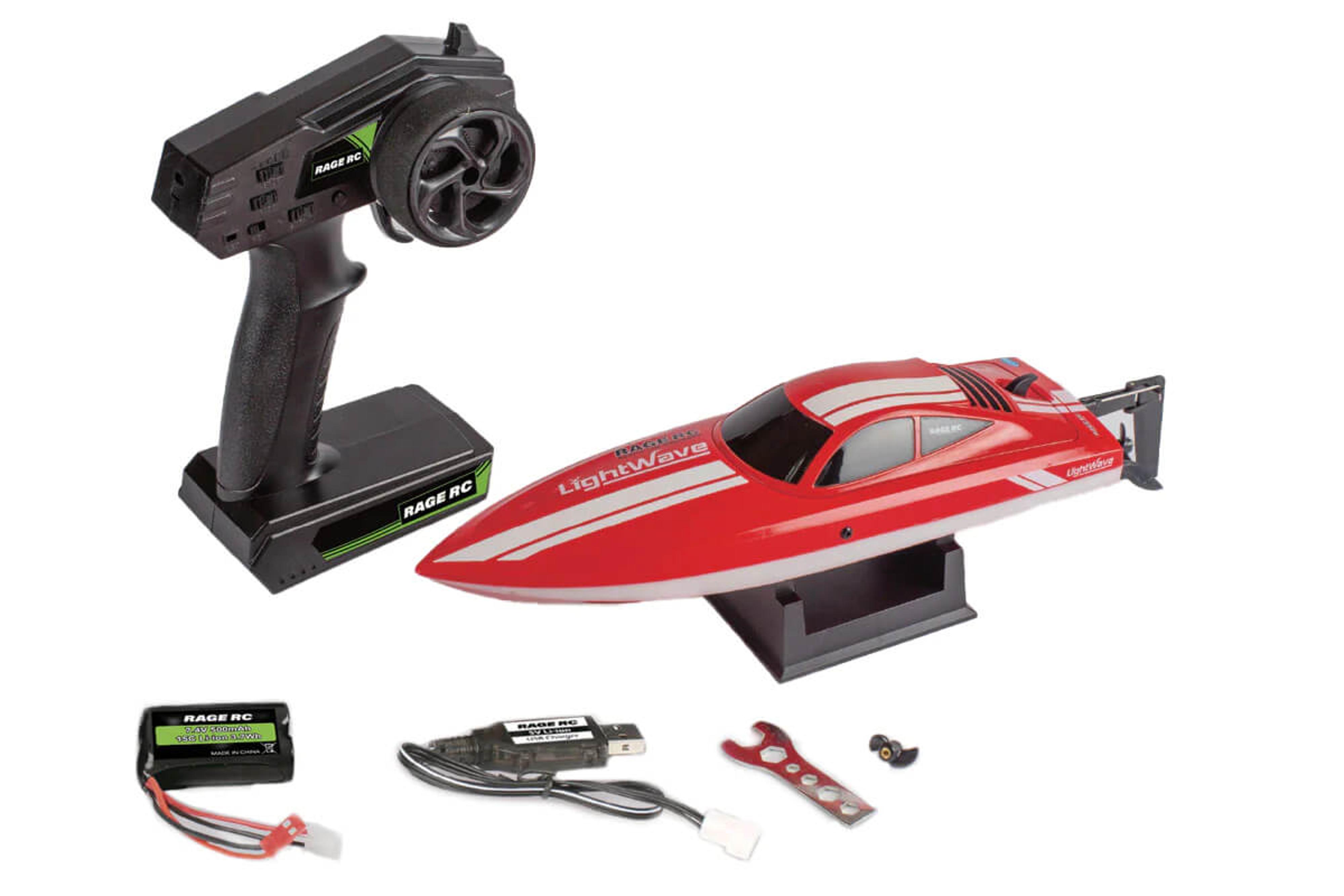 LightWave Electric Micro RTR R/C Boat (Red)