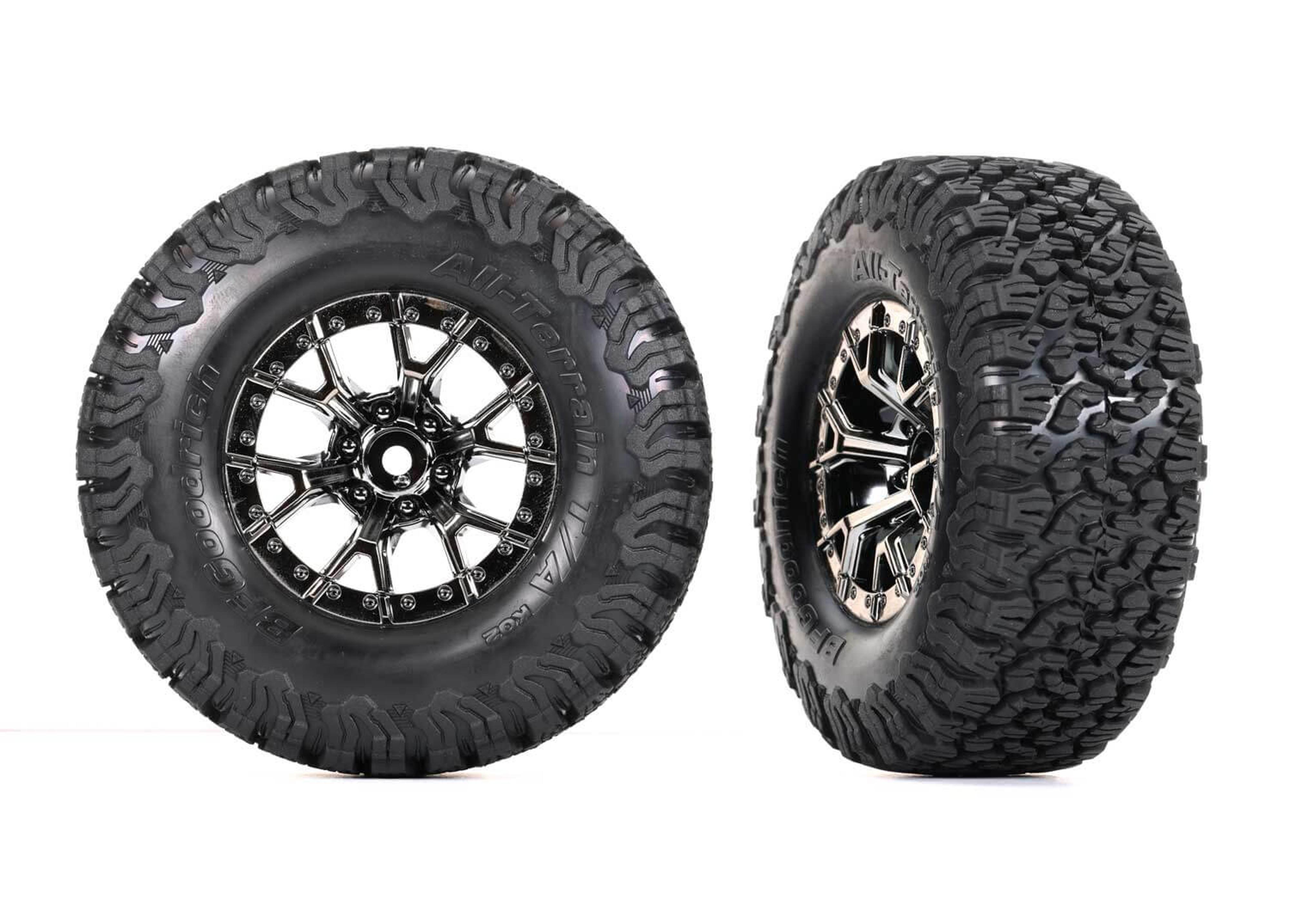 Ford Raptor R Black Chrome Wheels, BFGoodrich All-Terrain T/A KO2 Tires (2WD Rr) (1 pair)