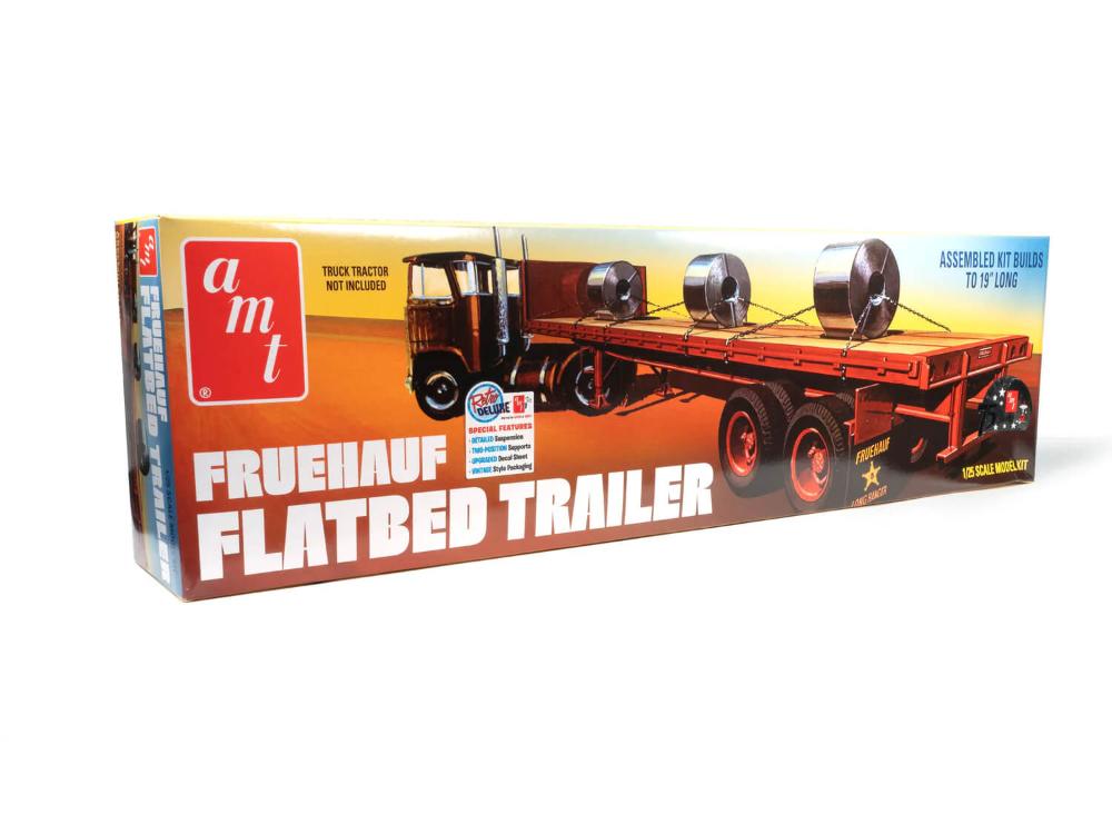 1/25 Fruehauf Flatbed Trailer Model Kit