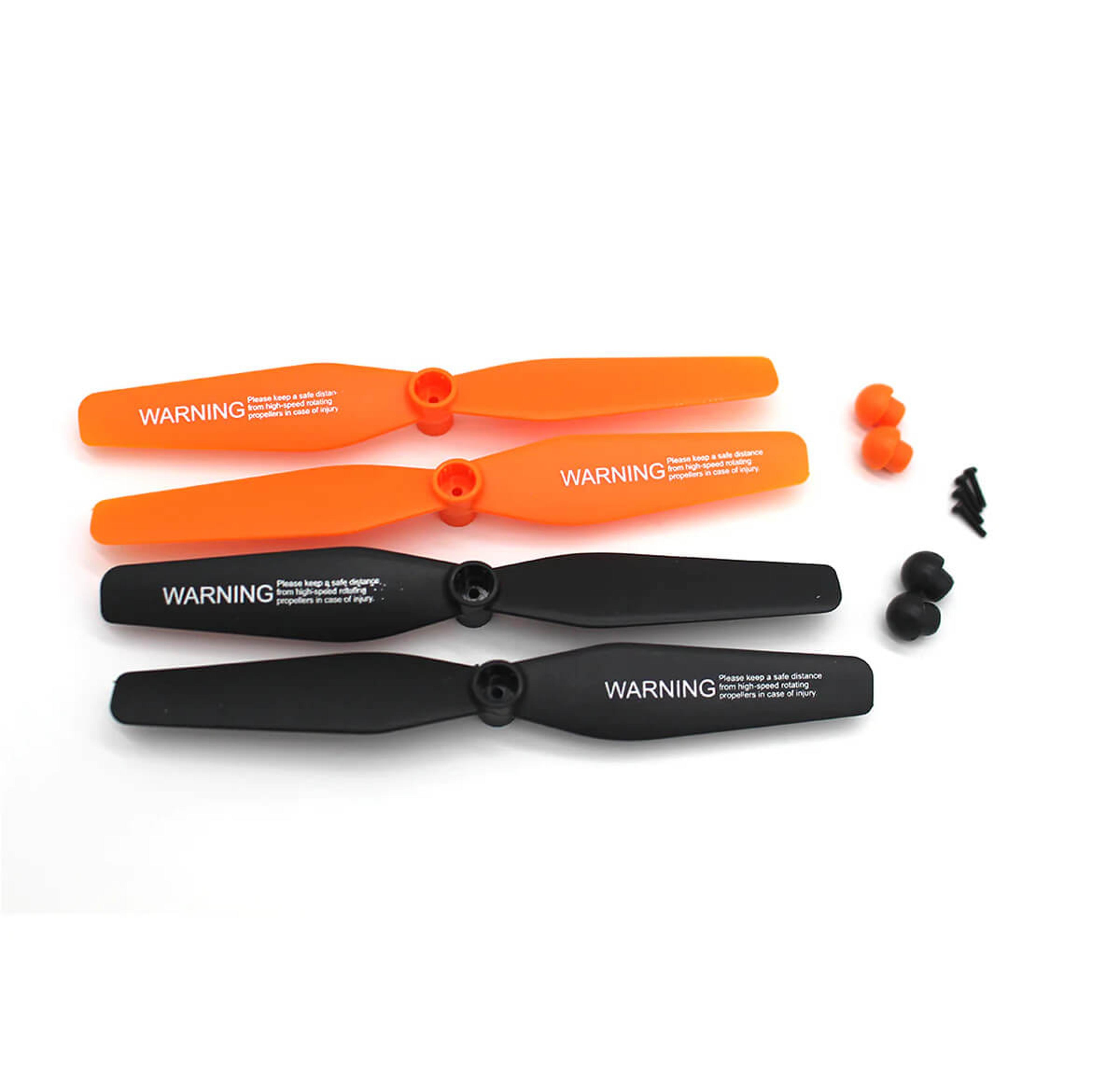 Propeller Set w/ Screws (Stinger 3.0) (Orange & Black) (2 Sets)