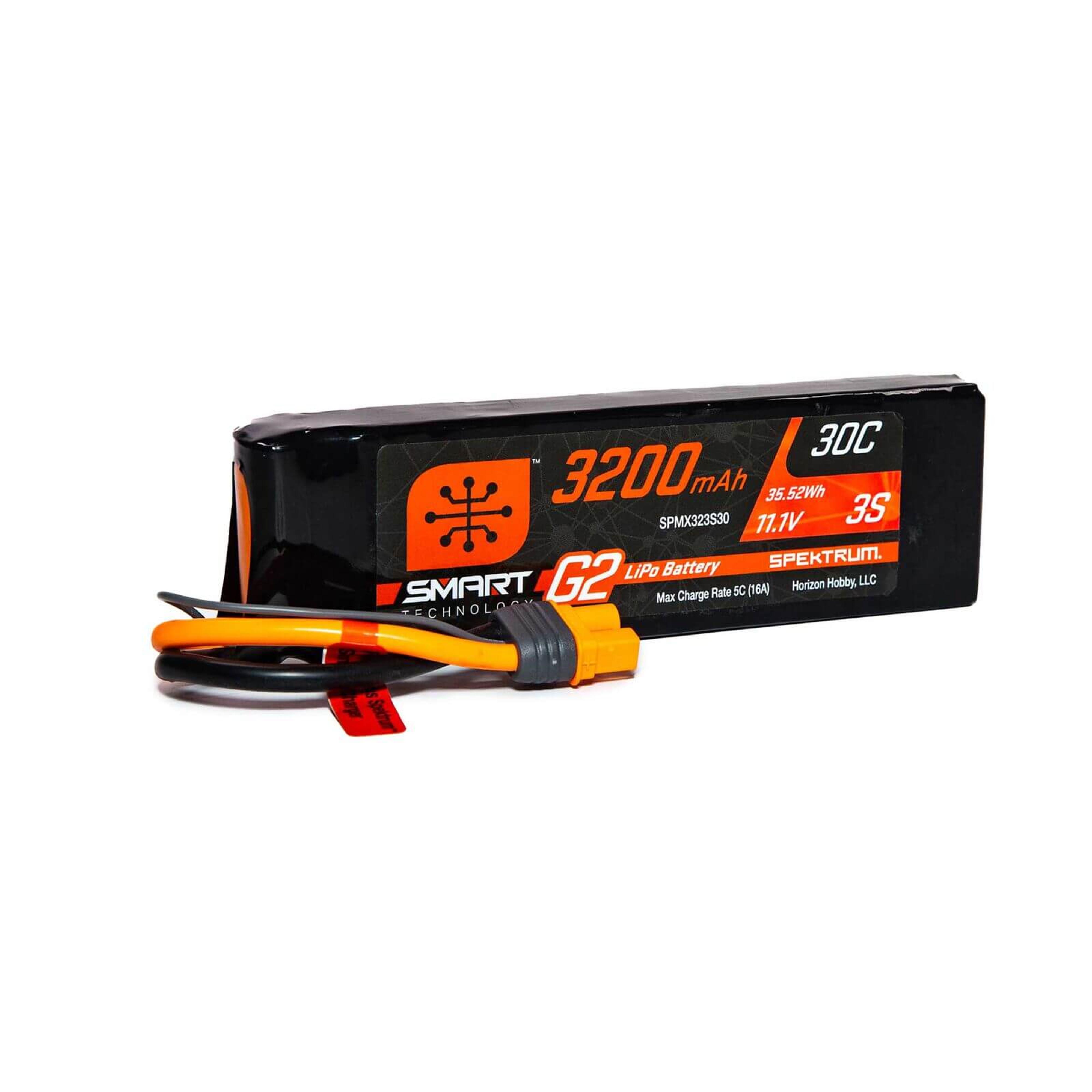 SMART 11.1v 3200mAh 3S 30C G2 LiPo Battery: IC3
