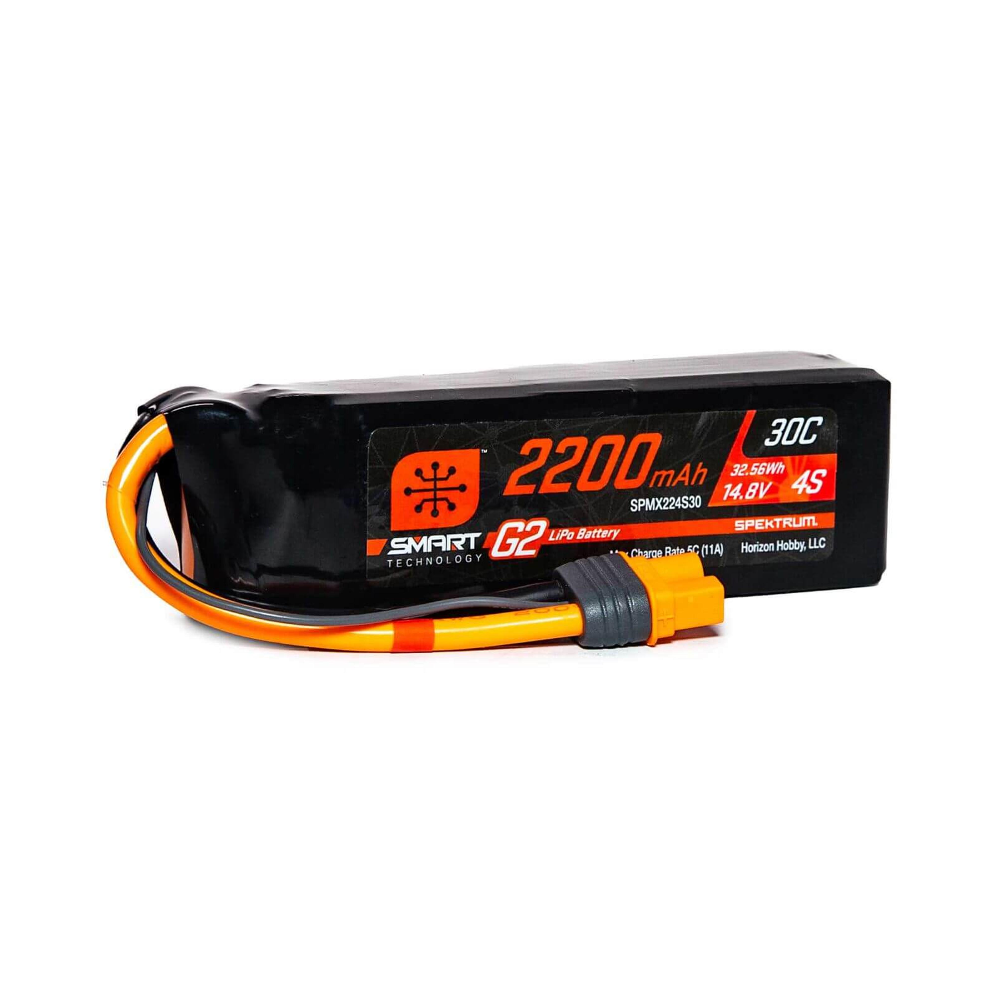 SMAT 14.8V 2200mAh 4S 30C G2 LiPo Battery: IC3