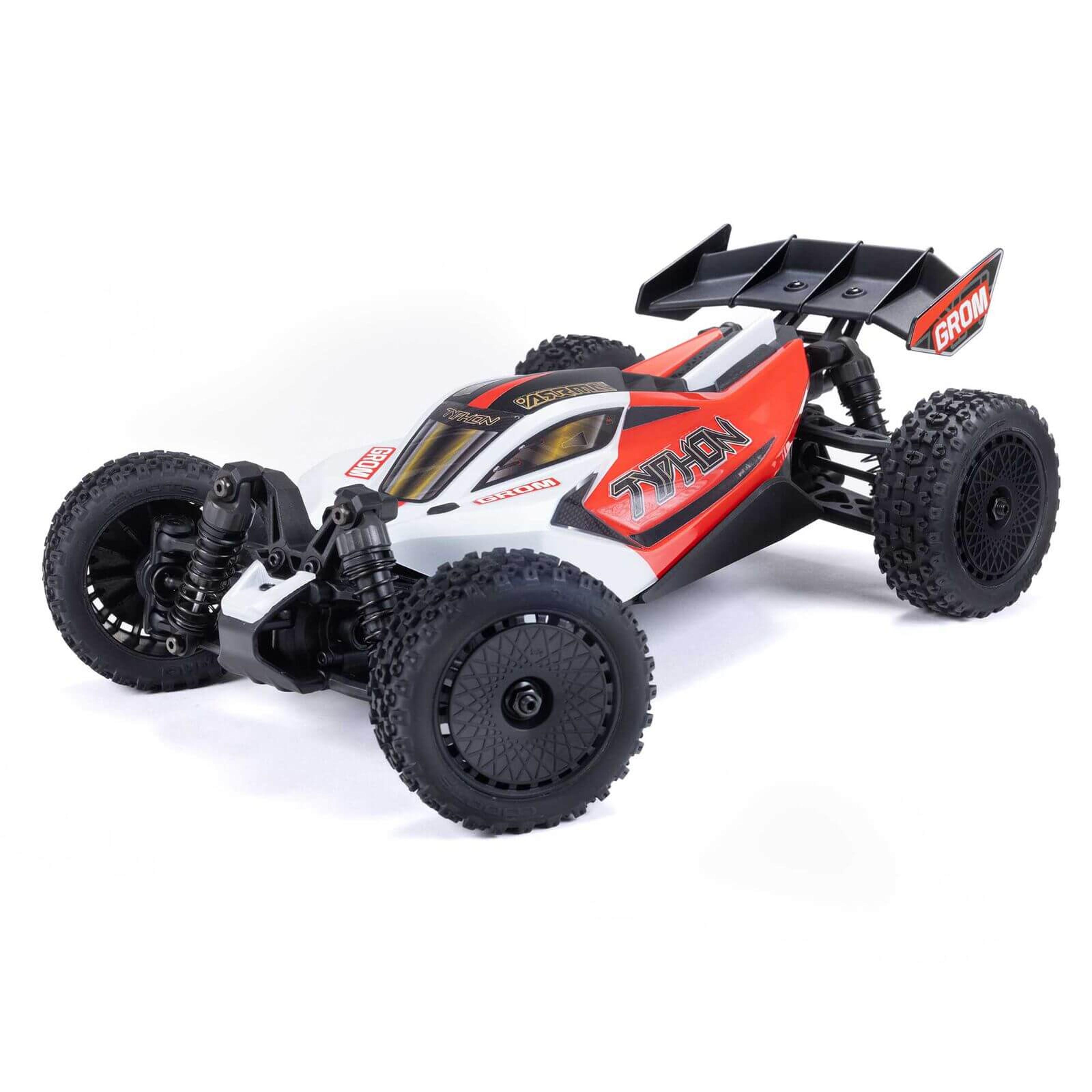 Typhon Grom Mega 380 Brushed 4x4 Small Scale Buggy RTR R/C (Red/White)