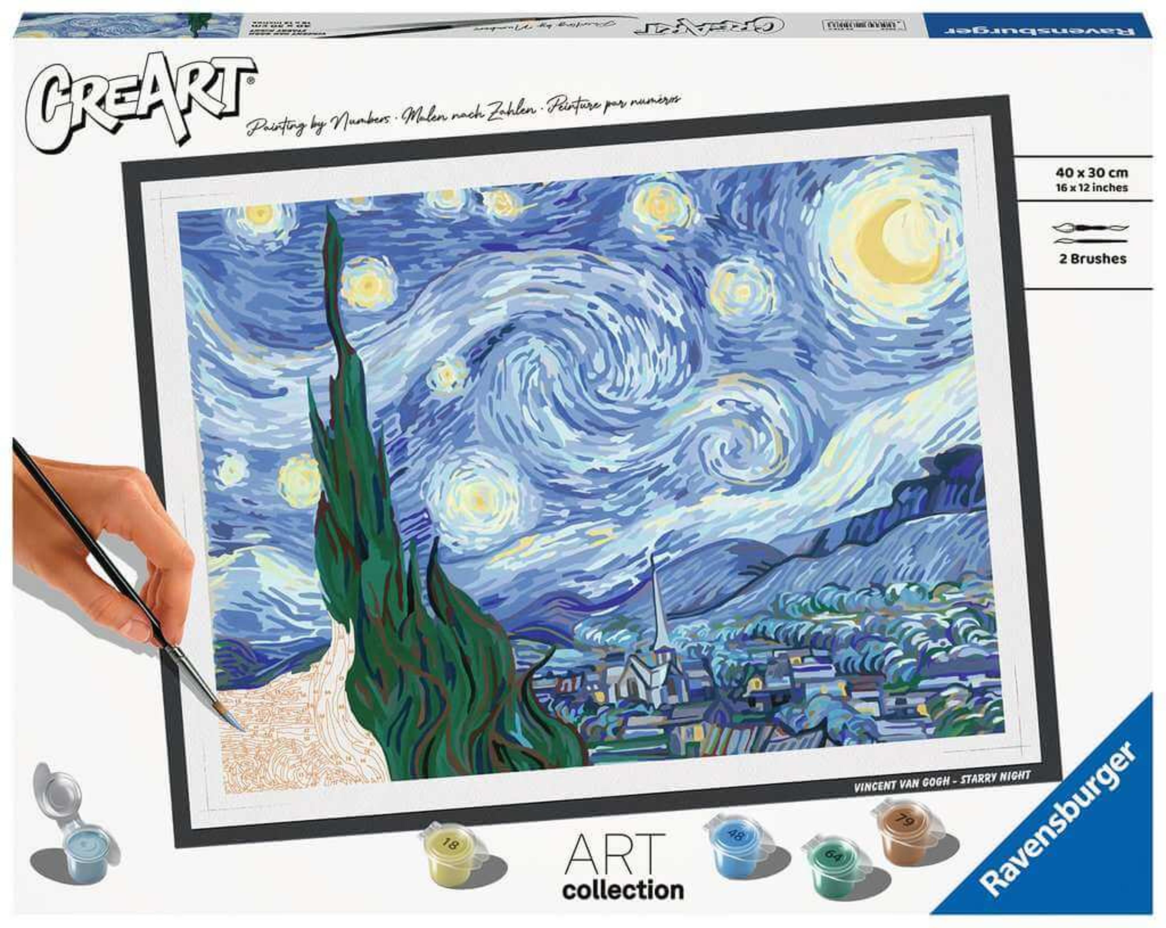 Van Gogh: The Starry Night 12x16 Paint-by-Number
