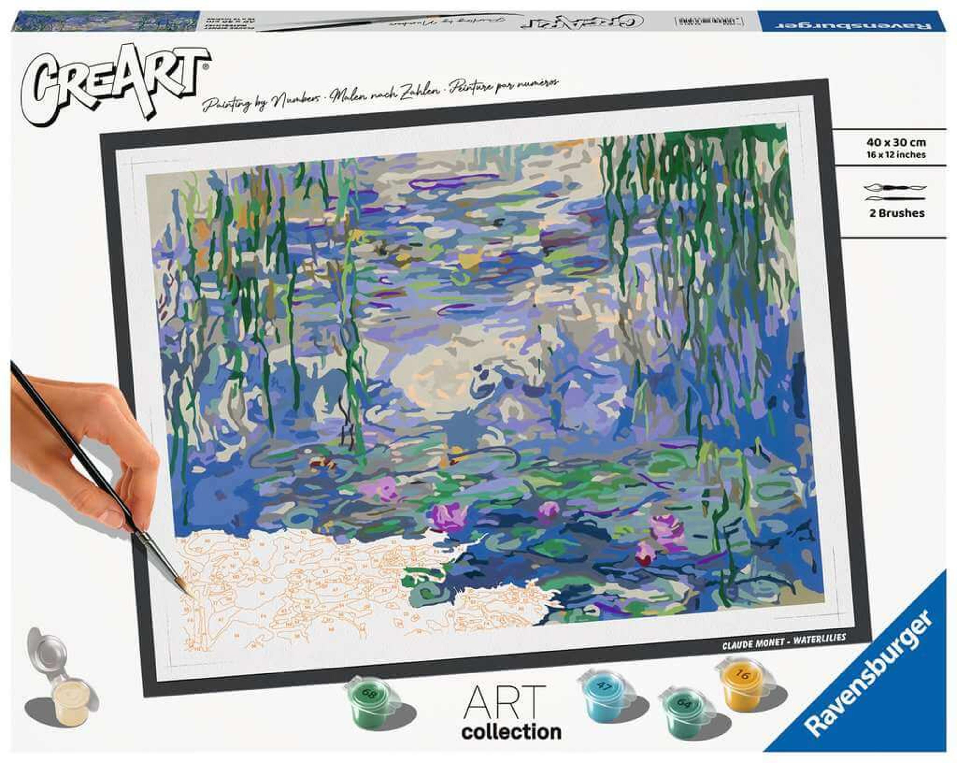 Monet: Waterlilies 12x16 Paint-by-Number