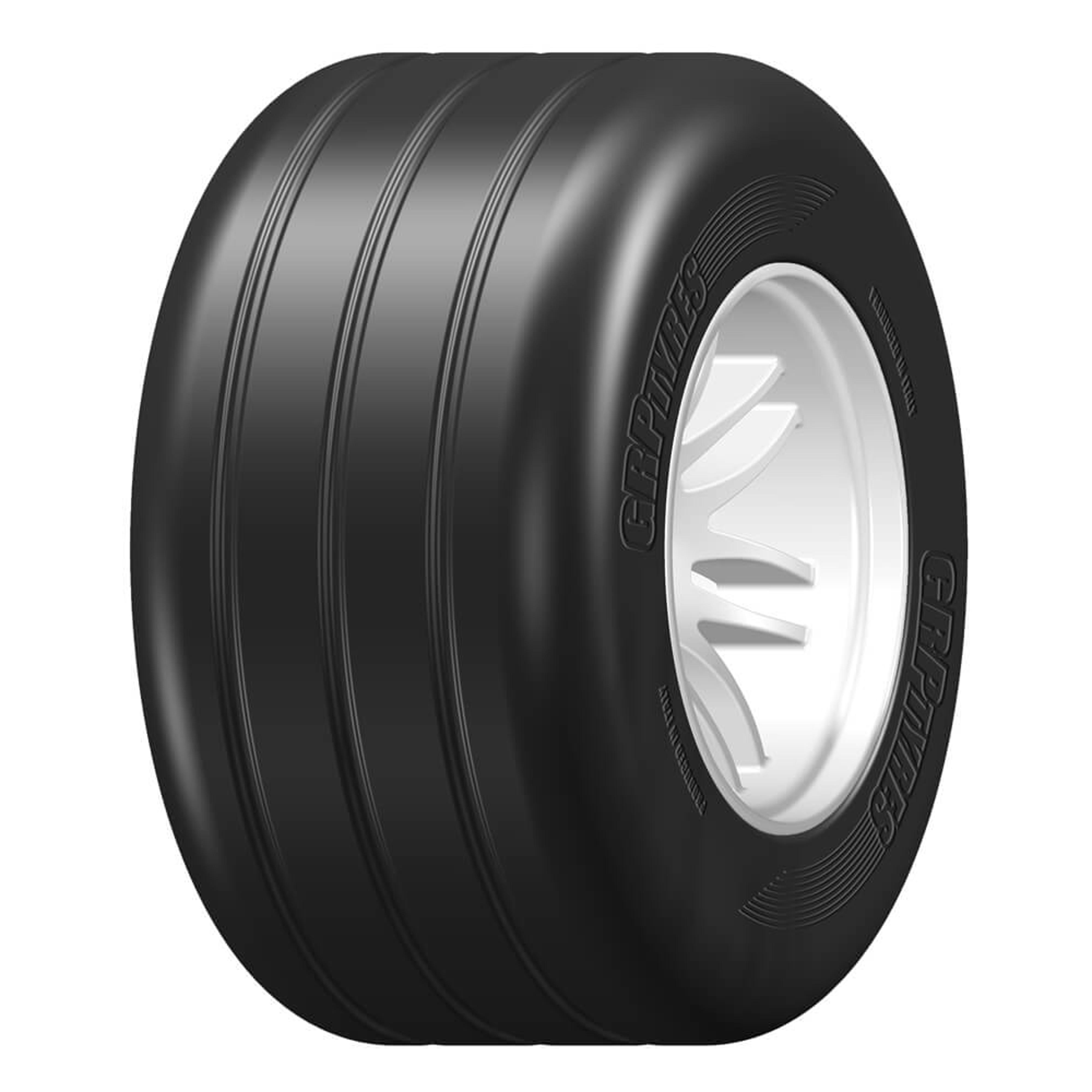 1/5 GWH66-XM3 W66 REVO Rr XM3 Hard Tyres, White Wheels (1 Pair)