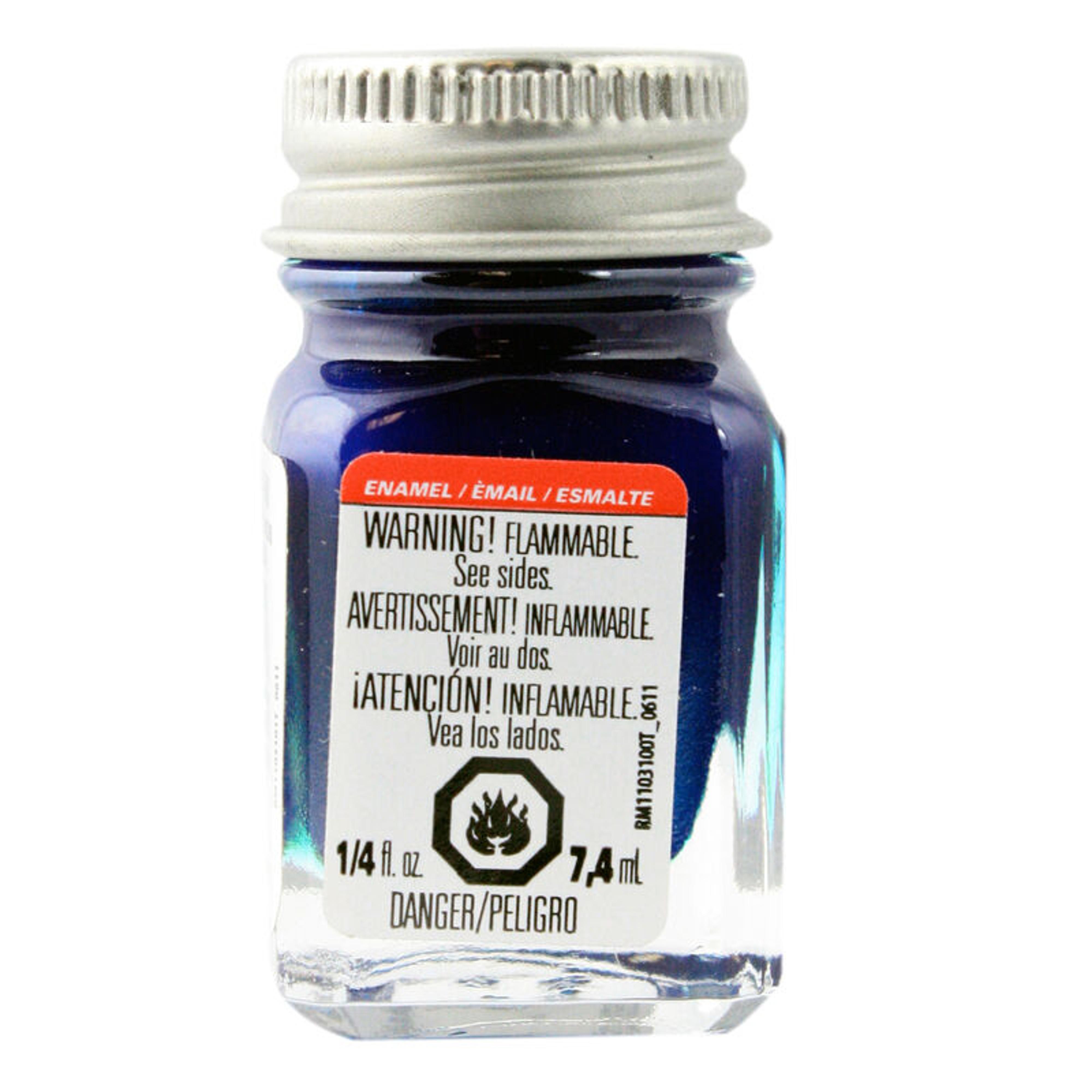 Testors Enamel Paint - Flake Blue Metallic (1/4 fl oz)