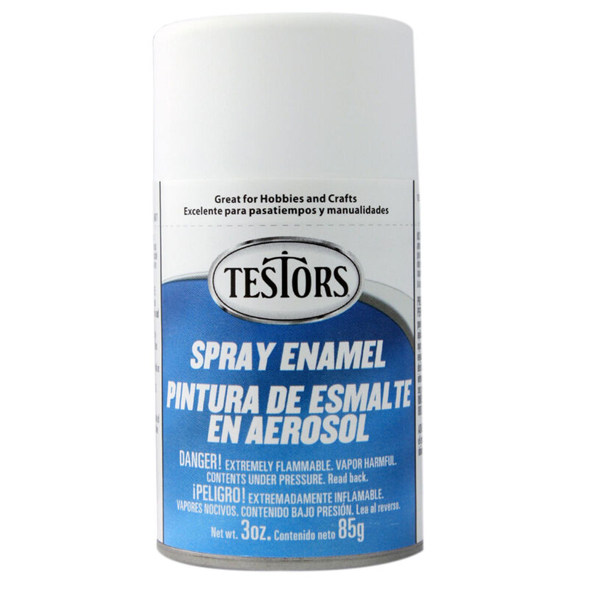 Testors Enamel Sprays - White Flat (3 oz)