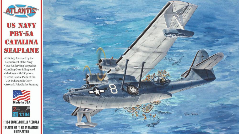 Atlantis 1/104 US Navy PBY-5A Catalina Seaplane Model Kit