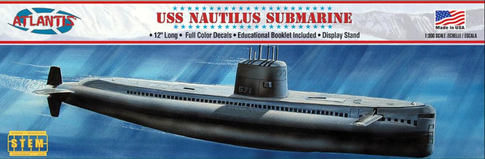 Atlantis 1/300 USS Nautilus Submarine STEM Model Kit
