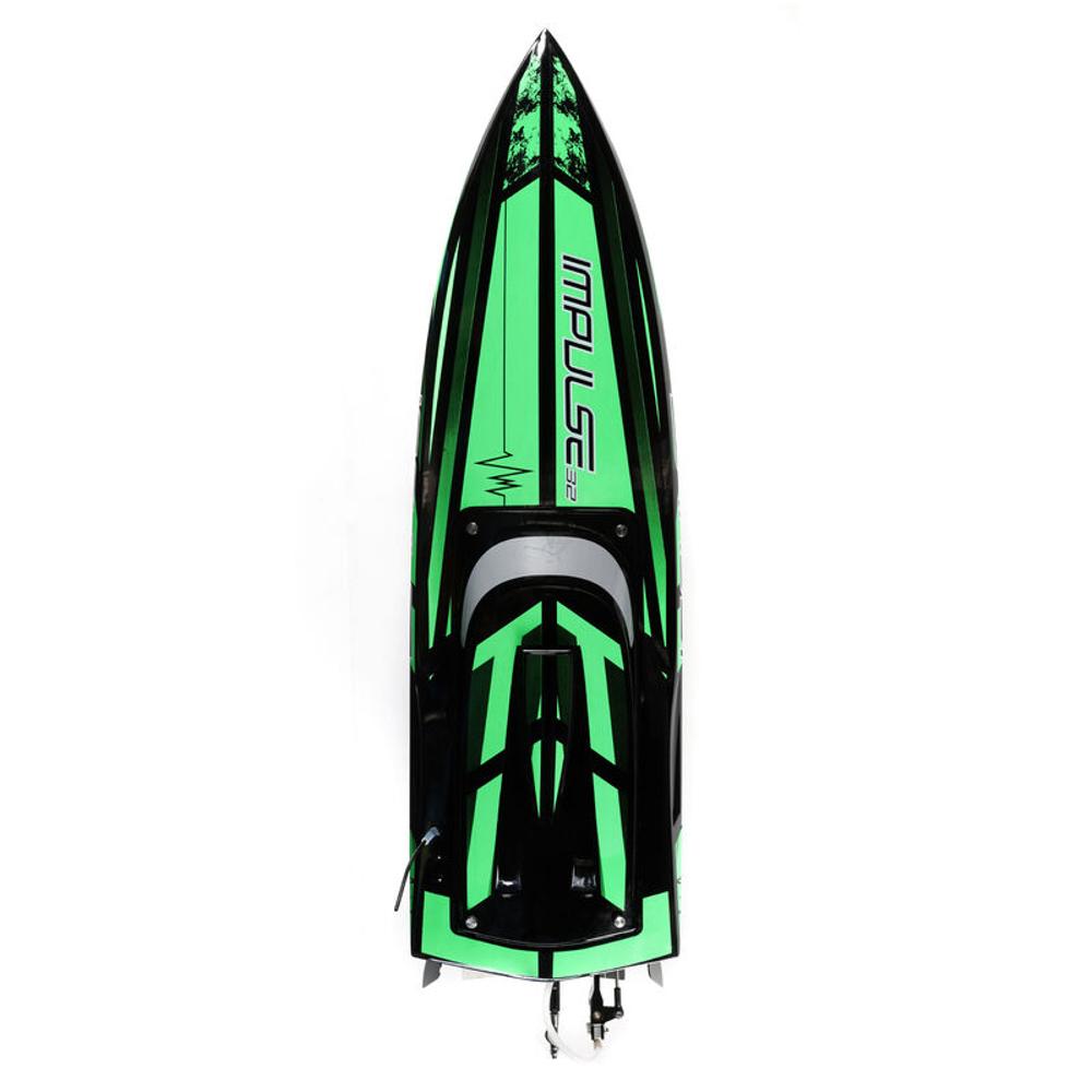 Pro Boat Impulse 32in Brushless Deep-V RTR R/C w/ SMART (Black/Green)