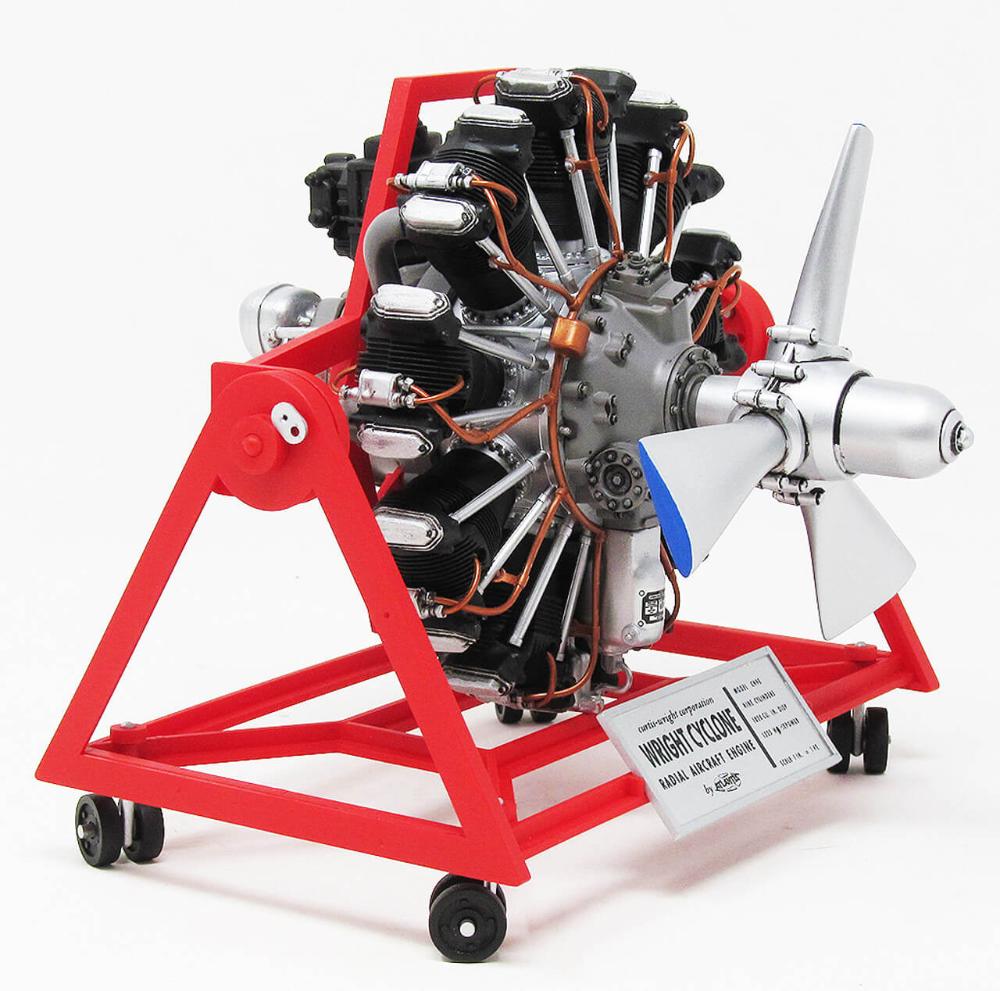 1/12 Wright Cyclone Radial Engine C9HE Model Kit