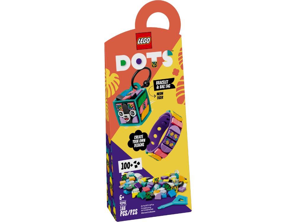 LEGO DOTS - Neon Tiger Bracelet & Bag Tag