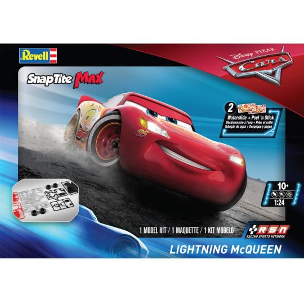 Revell 1/24 Disneys Cars: Lightning McQueen SnapTite Max Model Kit