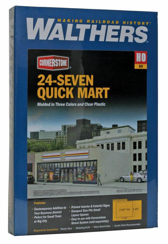 Walthers HO 24-Seven Quick Mart Model Kit