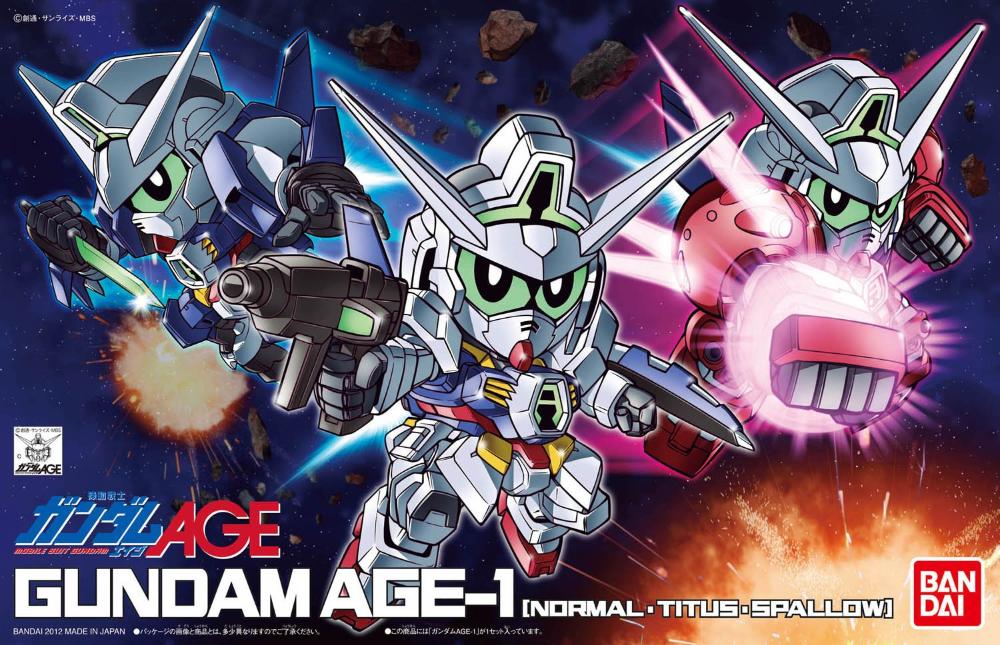 Bandai SD BB #369 Gundam AGE-1  (Normal / Titus / Spallow)