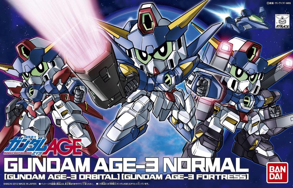 Bandai BB Senshi #372 SD Gundam AGE-3 (Normal / Fortress / Orbital)