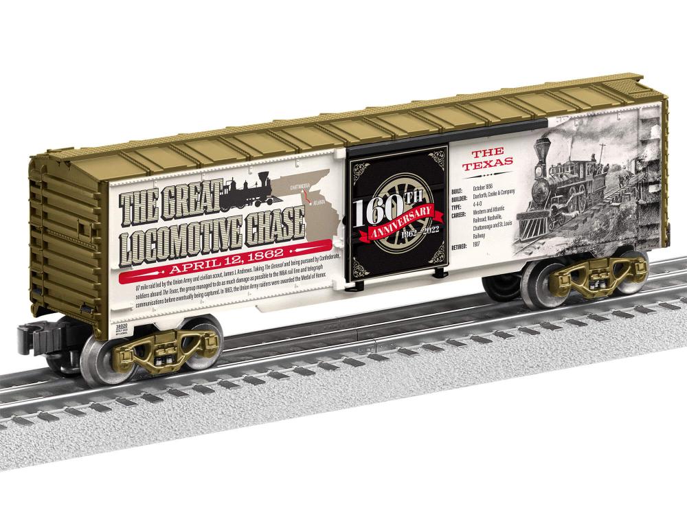 Lionel O Scale The Great Locomotive Chase 160th Anniversary Boxcar