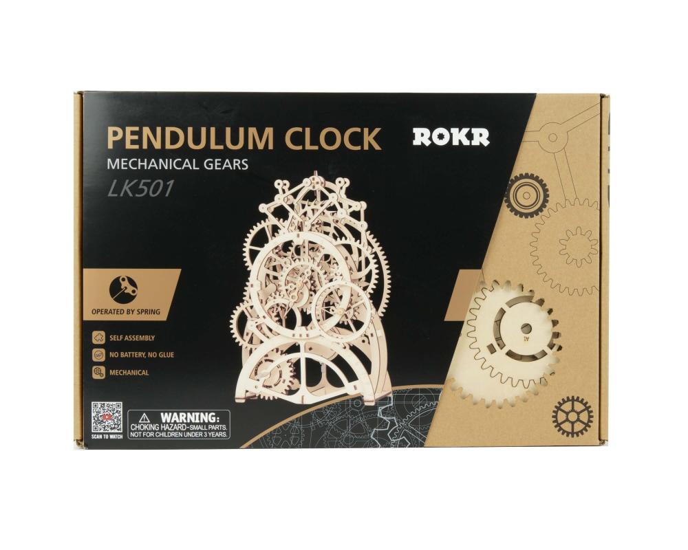 Pendulum Clock DIY Wooden Model Kit