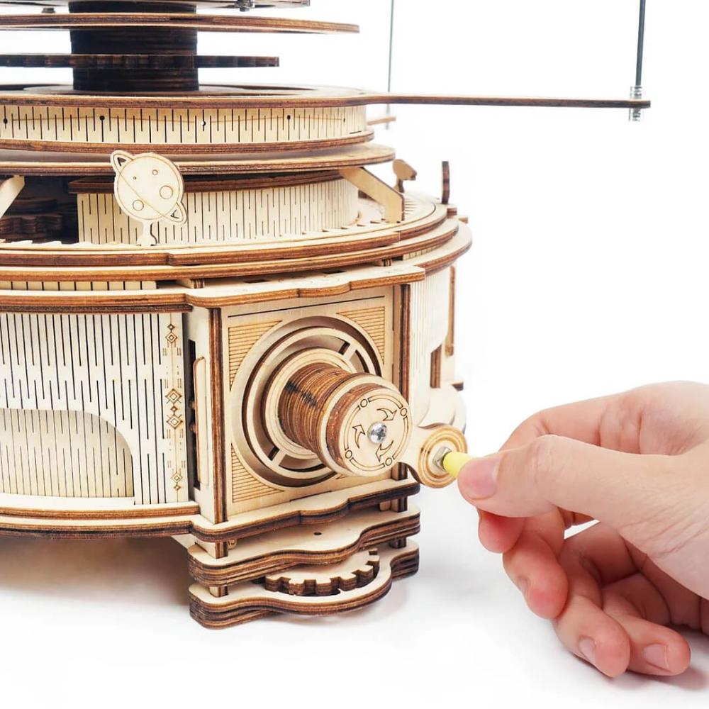 Mechanical Solar System Orrery 3D Wood Puzzle
