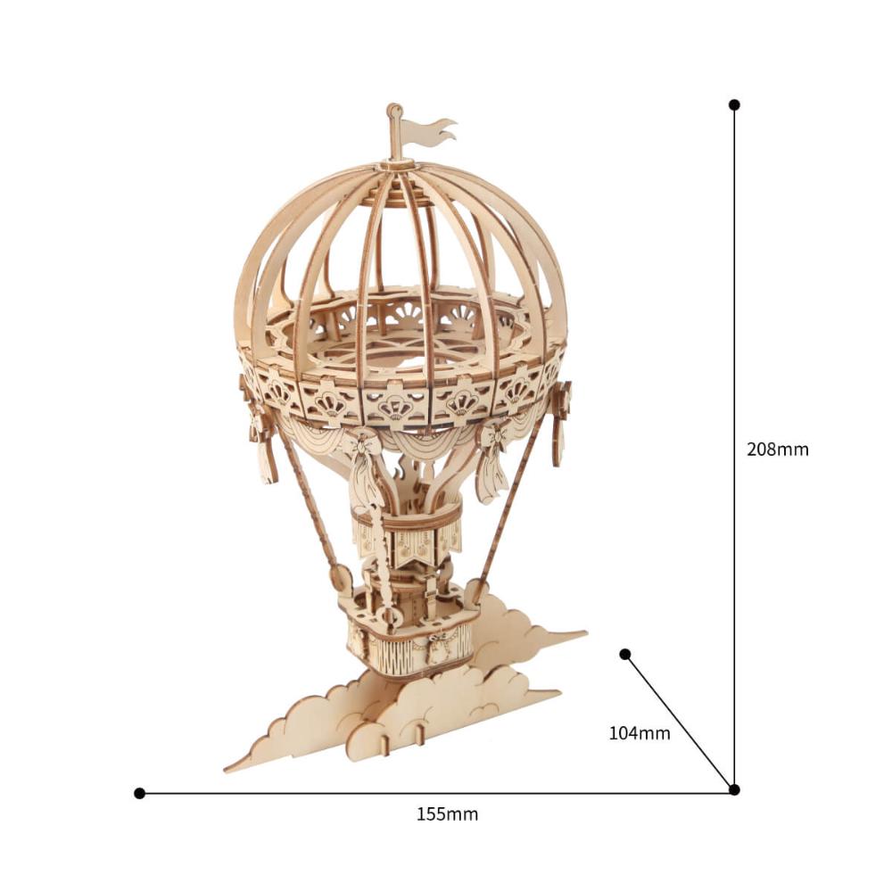 Hot Air Balloon 3D Wooden Puzzle